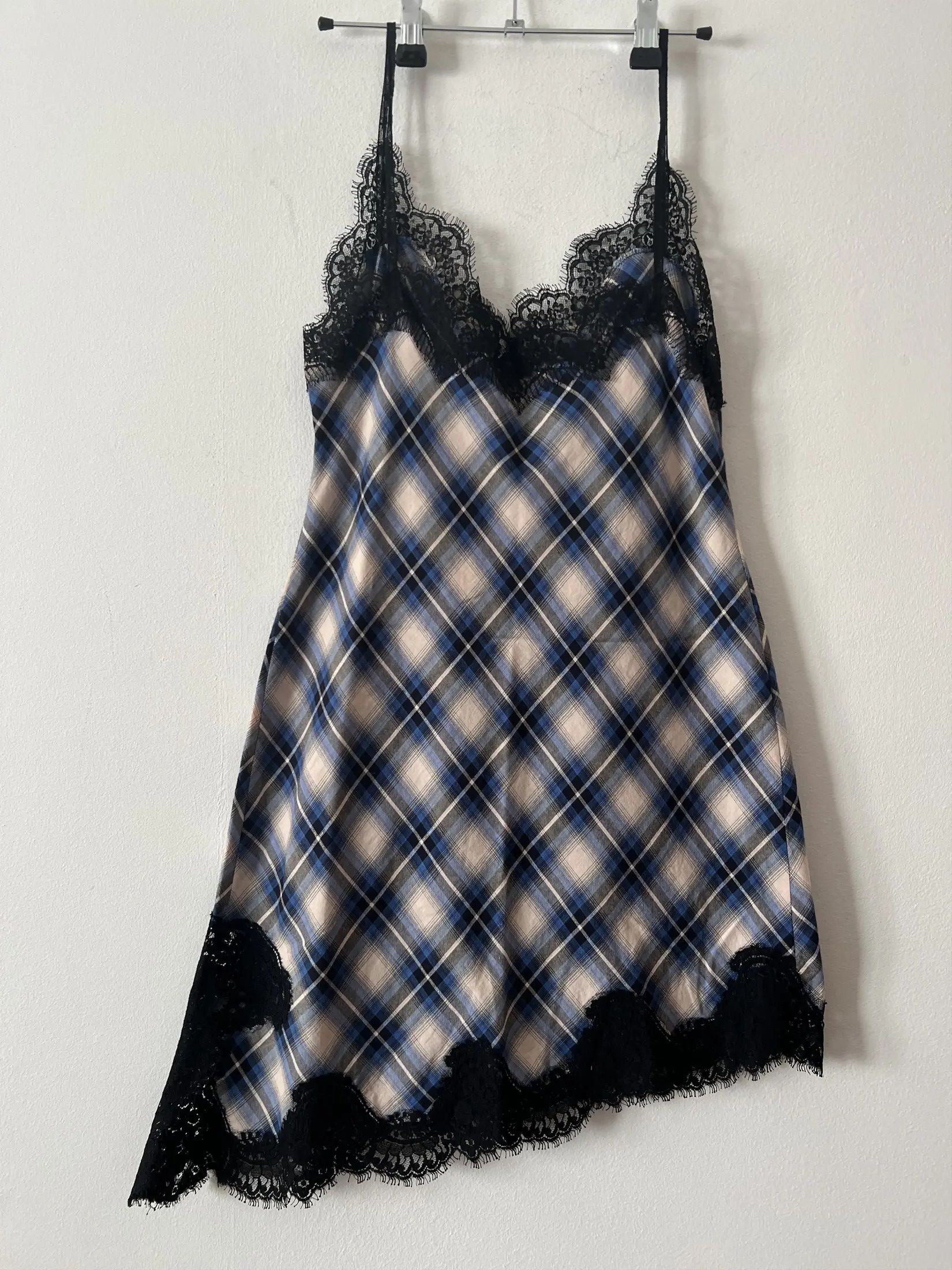 Alberta Ferretti Mini Dress Trim Lace Size M / US 6-8 / IT 42-44 - 4 Thumbnail