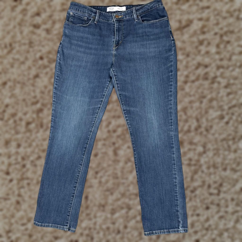 CO **Signature by Levi Strauss & Co. Women's 14 Mid Rise Slim Blue Jeans** User: Signature by Levi Strauss & Co. Women's 14 Mid Rise Slim Blue Jeans Size 36" / US 14 / IT 50 - 1 Thumbnail