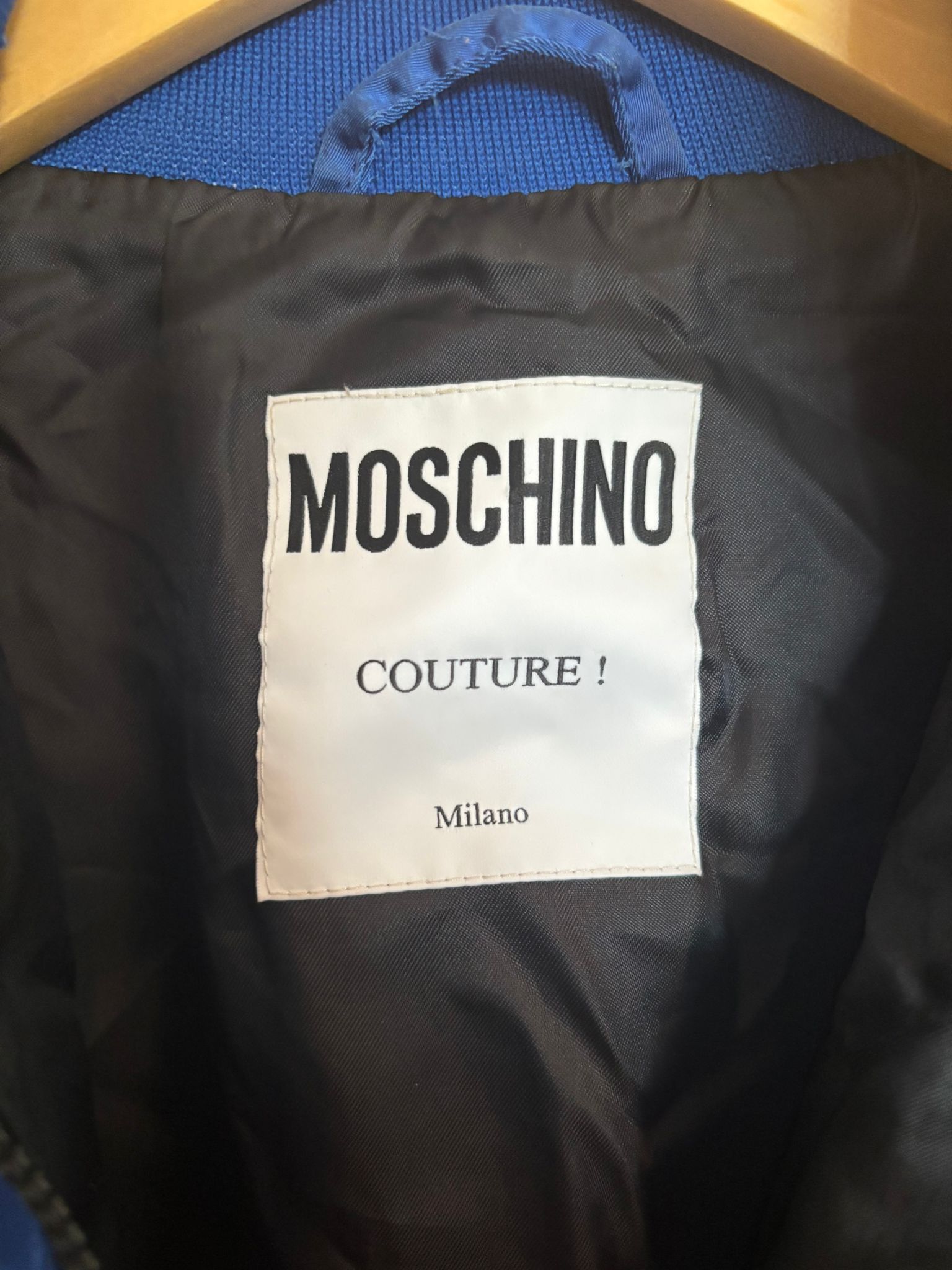 Moschino Moschino Couture Blue Bomber Jacket Size US M / EU 48-50 / 2 - 3 Thumbnail