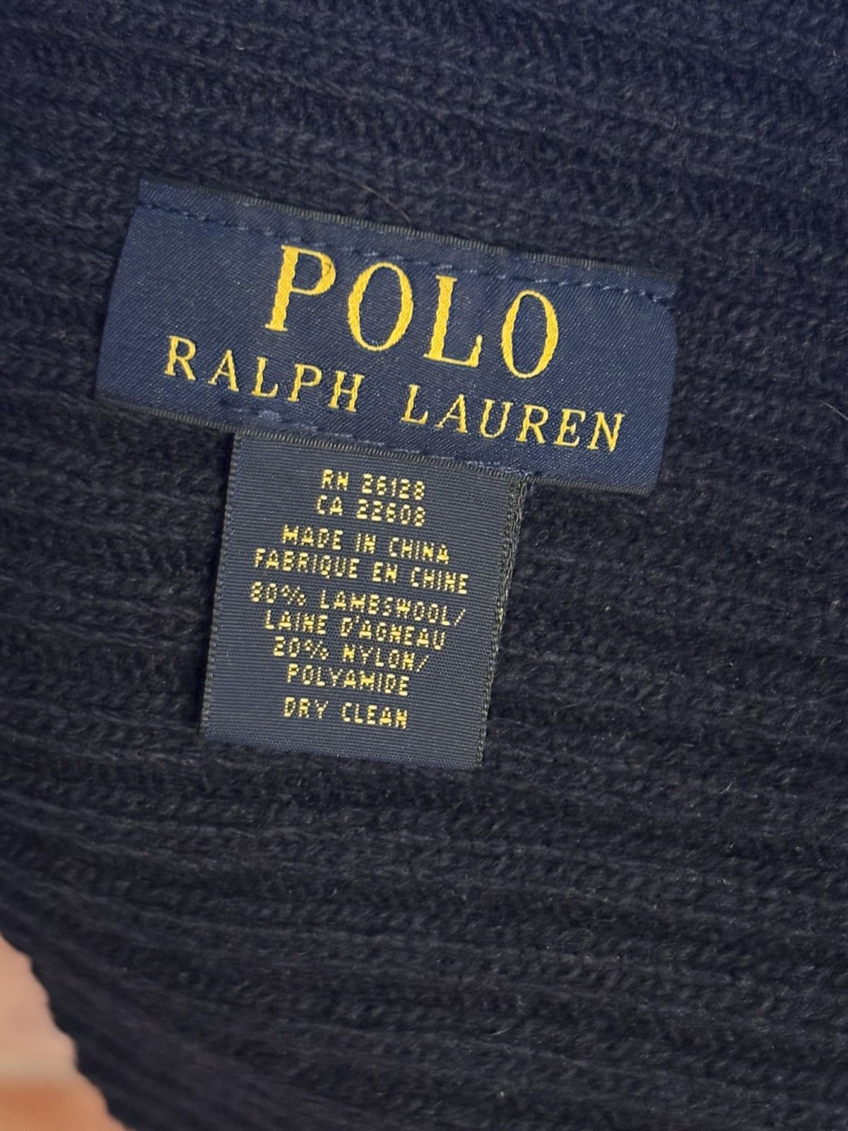 Polo Ralph Lauren Vintage Polo Ralph Lauren RL67 Flag Blue 80% Wool Knit cap Size ONE SIZE - 7 Thumbnail