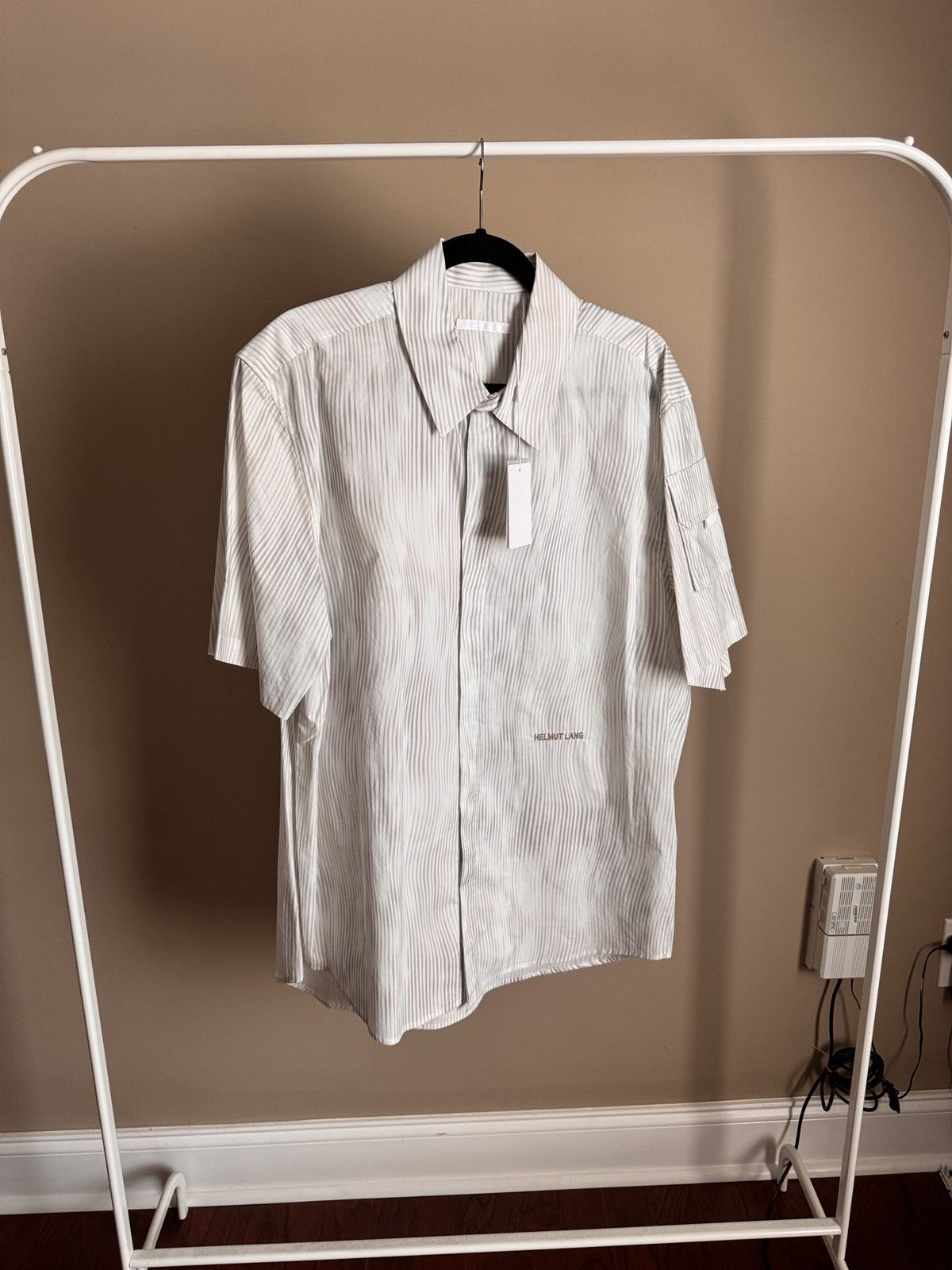 Helmut Lang Helmut Lang Printed Sport Button Down Shirt Size US XL / EU 56 / 4 - 1 Thumbnail