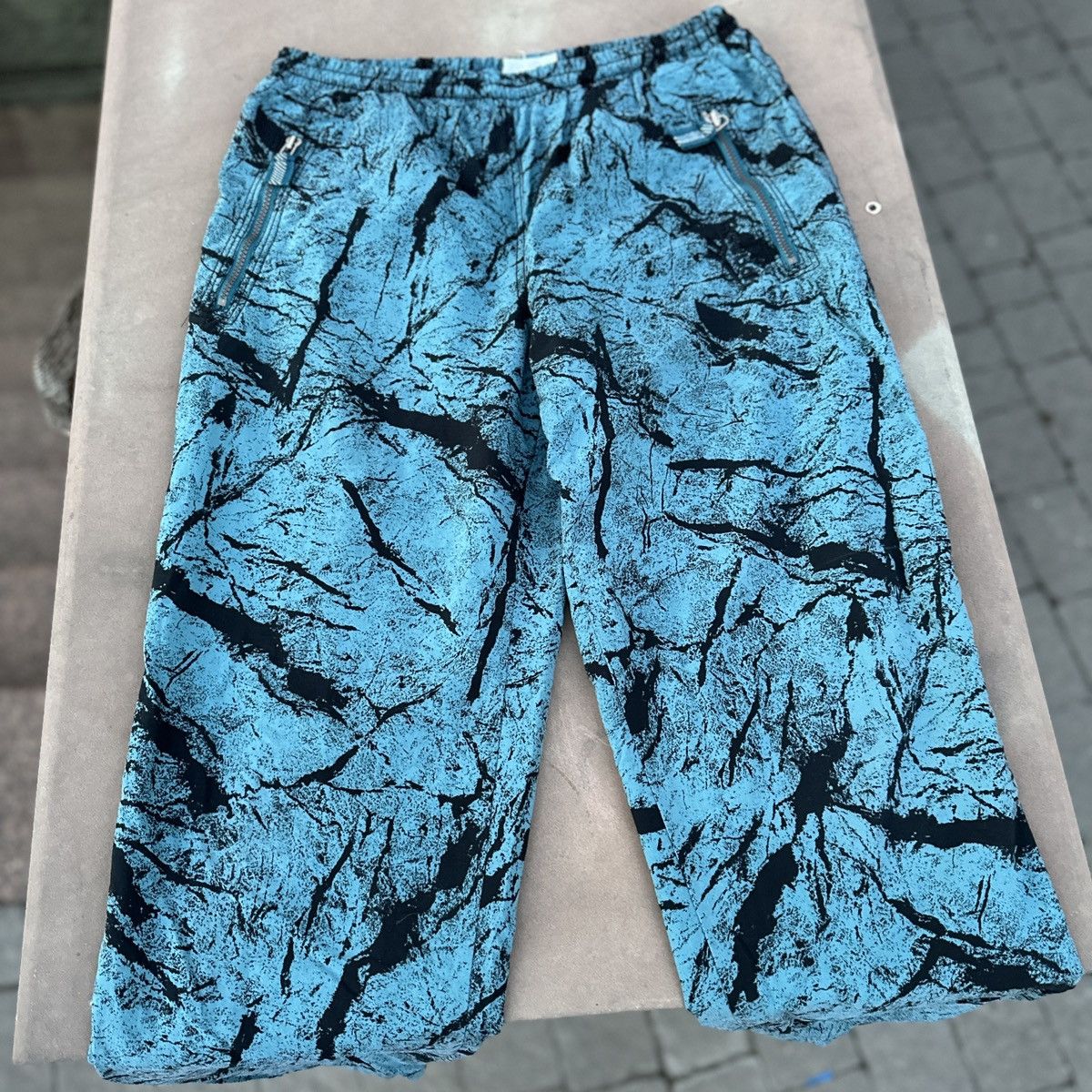 Reebok Vintage 90s Reebok Track Drill Pants Rock Travis Style rare Size US 32 / EU 48 - 2 Thumbnail