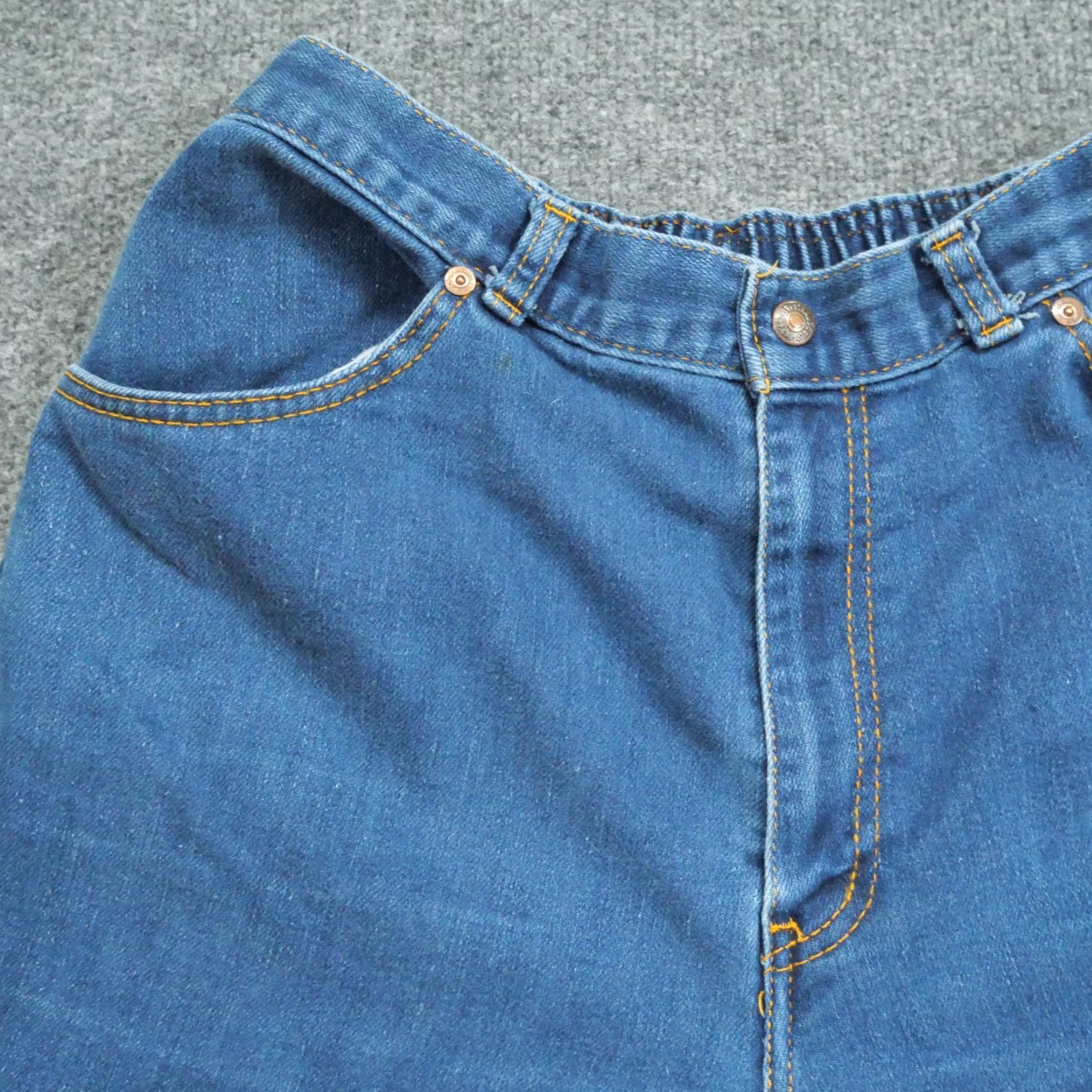 Levi's VINTAGE Levi's Jeans Womens 29x32 Blue Denim Pants Stretch Waist High Rise 80s Jeans Women Size 29" - 2 Thumbnail