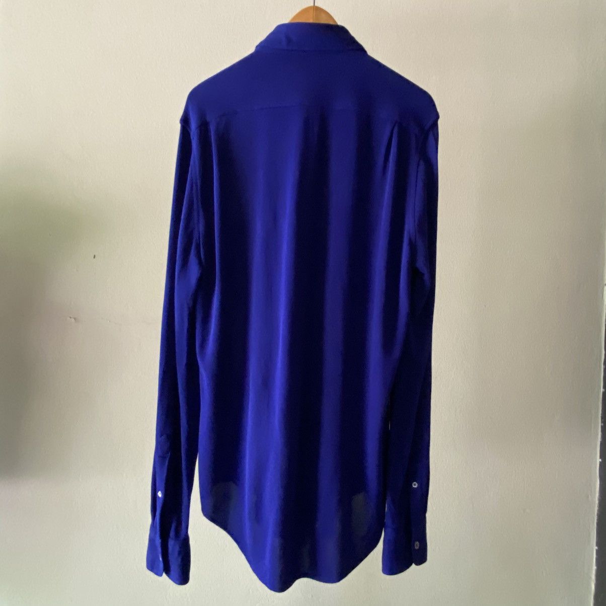 Kenzo Kenzo Blue Stretchy Soft Long Sleeve Shirt Size US XXS / EU 40 - 7 Thumbnail