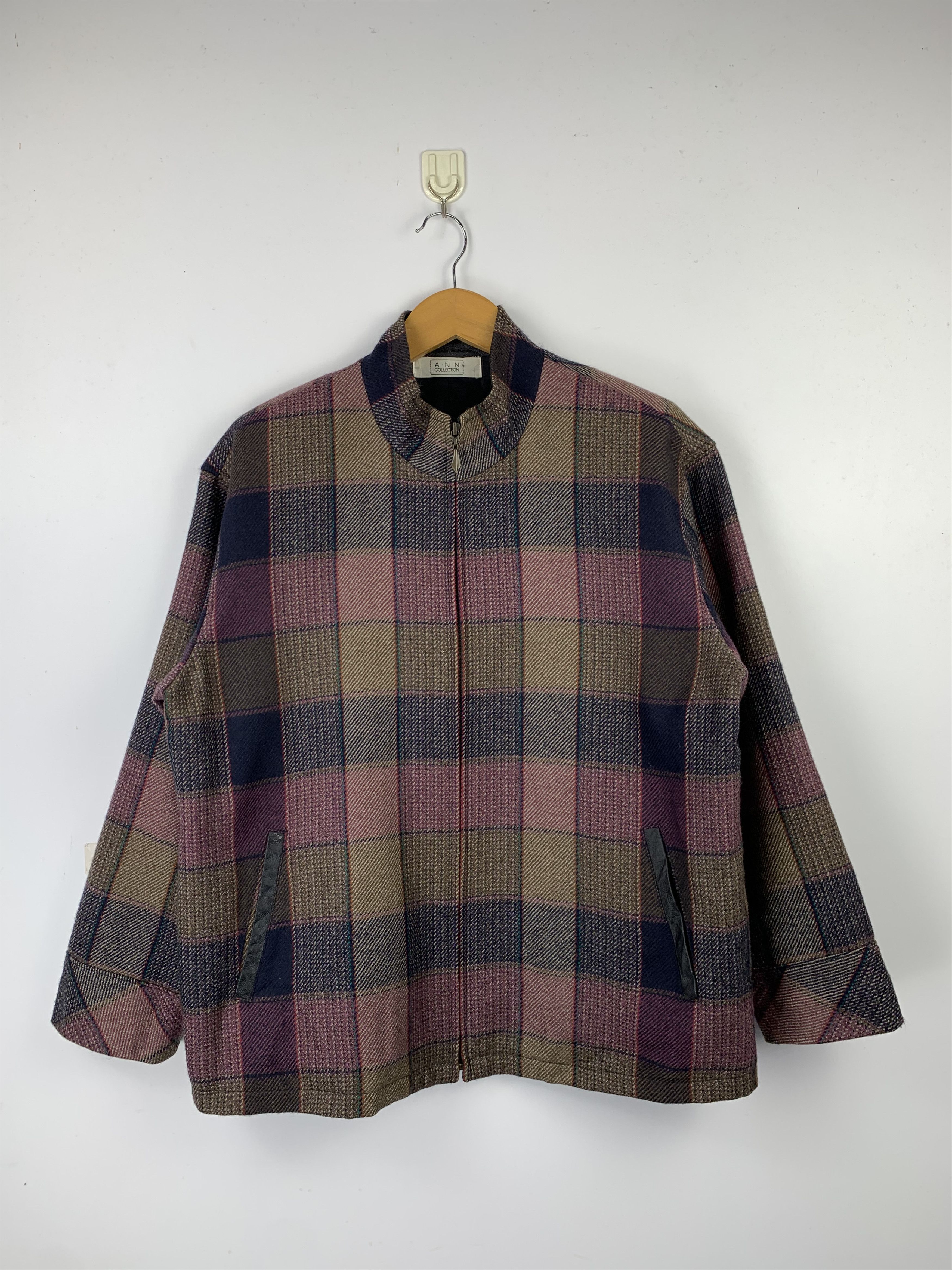 Japanese Brand Vintage Japanese Brand Shadow Plaid Jacket J1574 Size US M / EU 48-50 / 2 - 1 Thumbnail