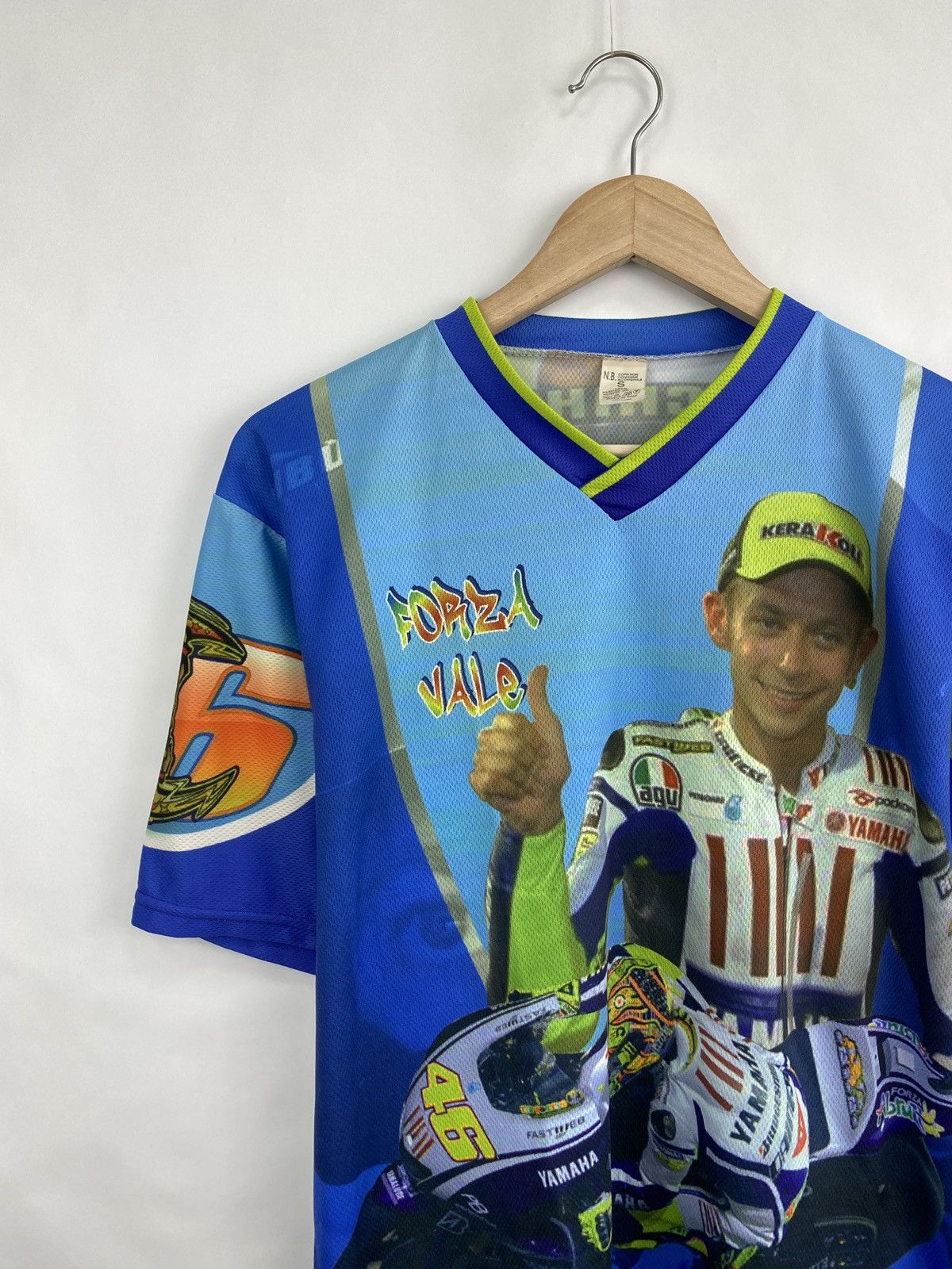 Formula 1 Vintage 90s Valentino Rossi Bootleg Fan Jersey T-Shirt Rare Size US M / EU 48-50 / 2 - 2 Thumbnail