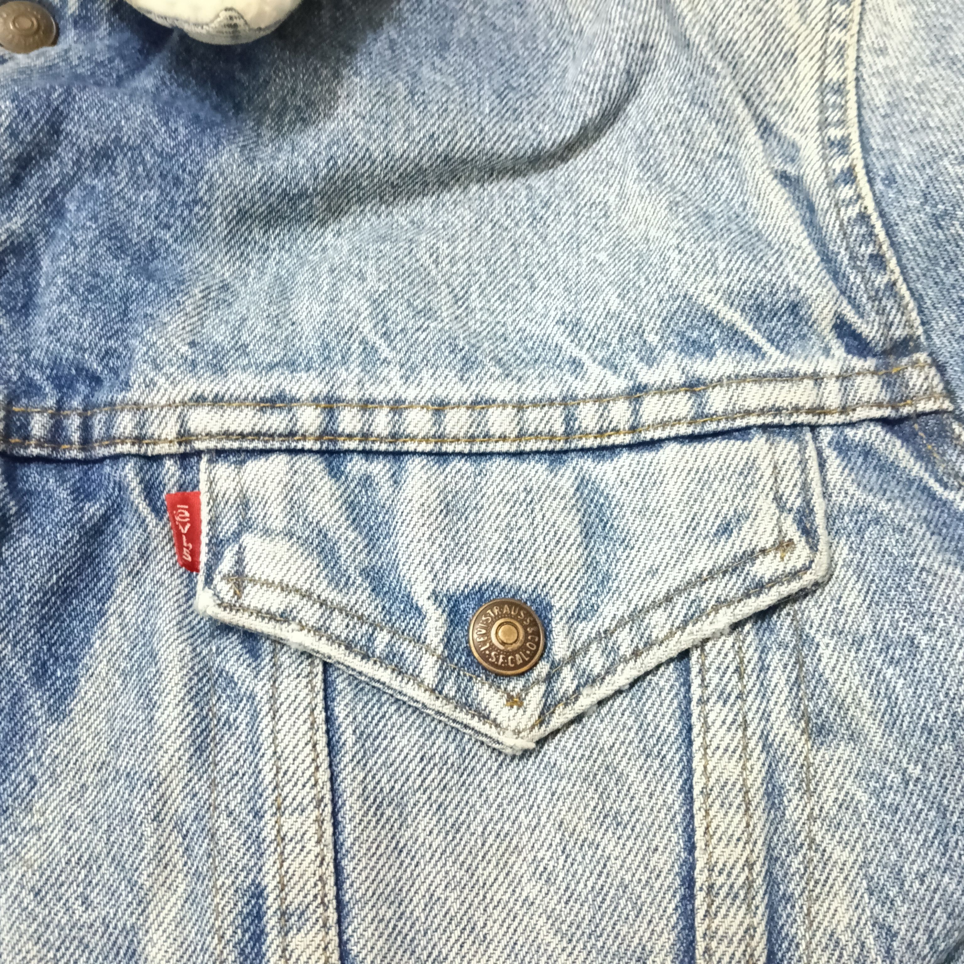 Levi's Vintage 70s Levis Trucker Sherpa Jacket Size US M / EU 48-50 / 2 - 8 Thumbnail