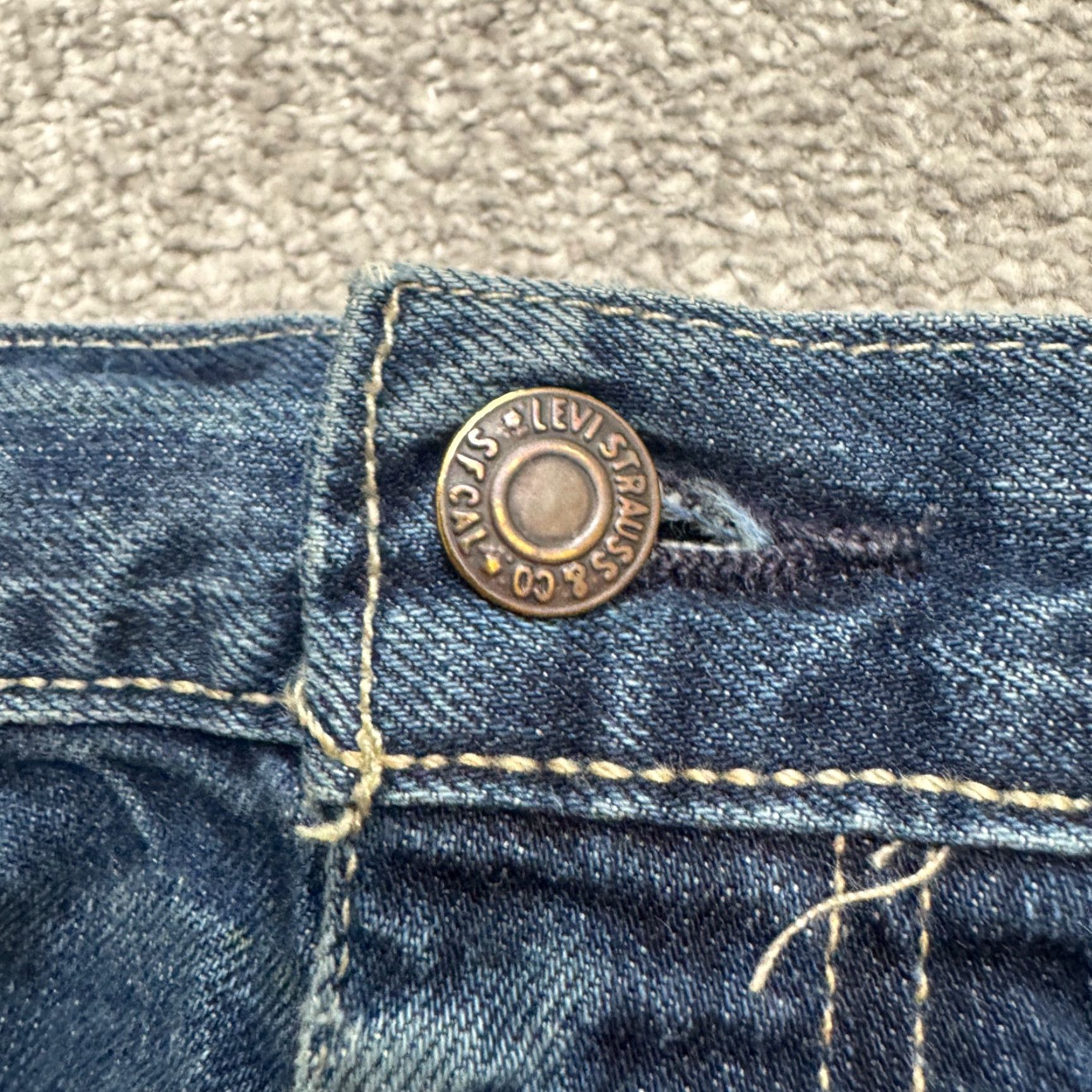 Levi's Levi's 514 Straight Leg Jeans Mens 36x29 Blue Medium Wash 100% Cotton Size US 36 / EU 52 - 3 Thumbnail