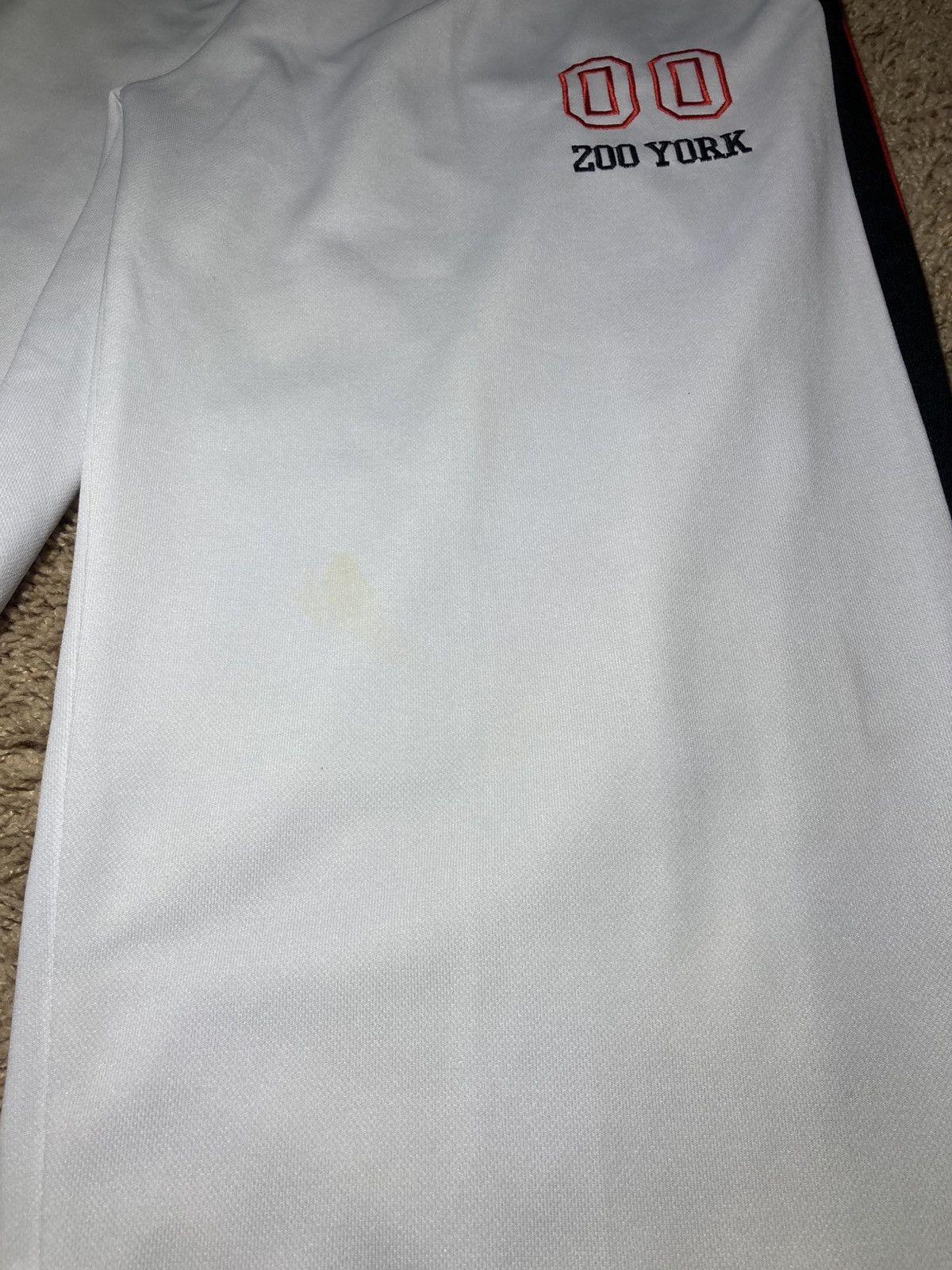 Zoo York 2000 Zoo York White Striped Red Sweats Wide Leg 90s Track 00 Size US 32 / EU 48 - 4 Thumbnail
