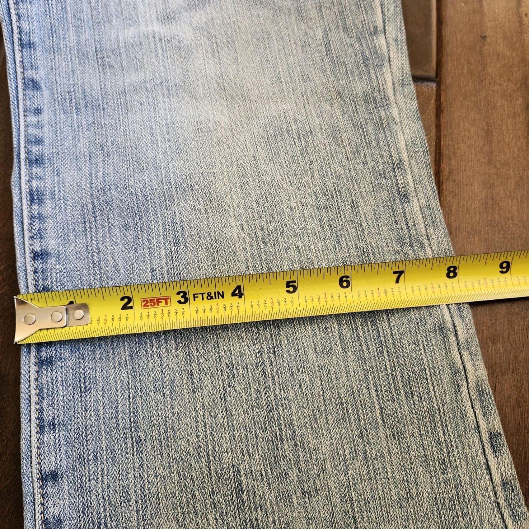 Denime Younique Jeans 11 Blue Women Junior Distressed Rhinestones Denim Size Size 32" / US 10 / IT 46 - 5 Thumbnail