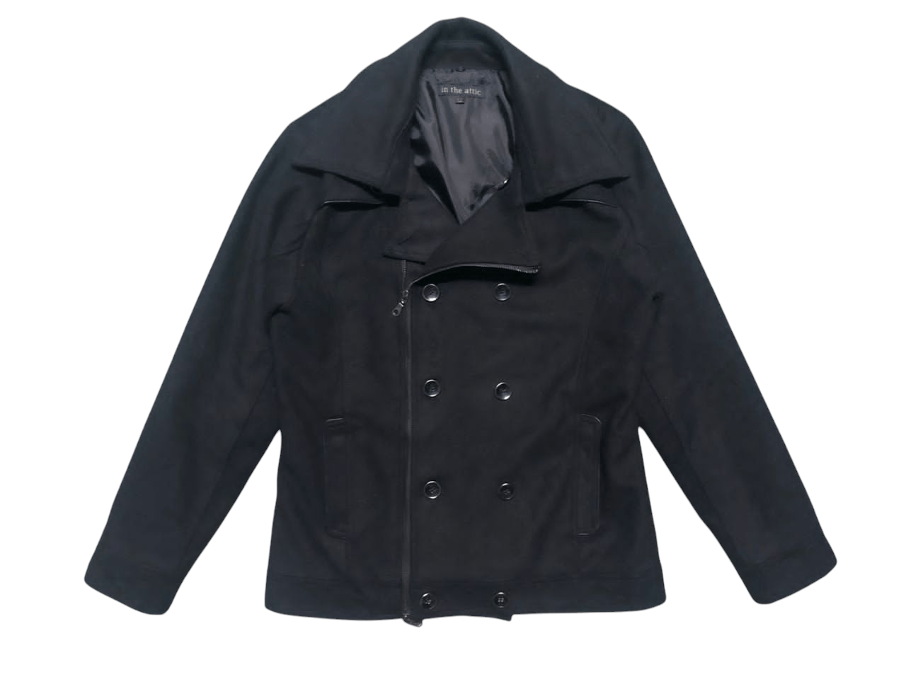 14th Addiction × If Six Was Nine × Japanese Brand Y2K In The Attic Double Collar Double Breasted Wool Jacket Size US M / EU 48-50 / 2 - 2 Thumbnail
