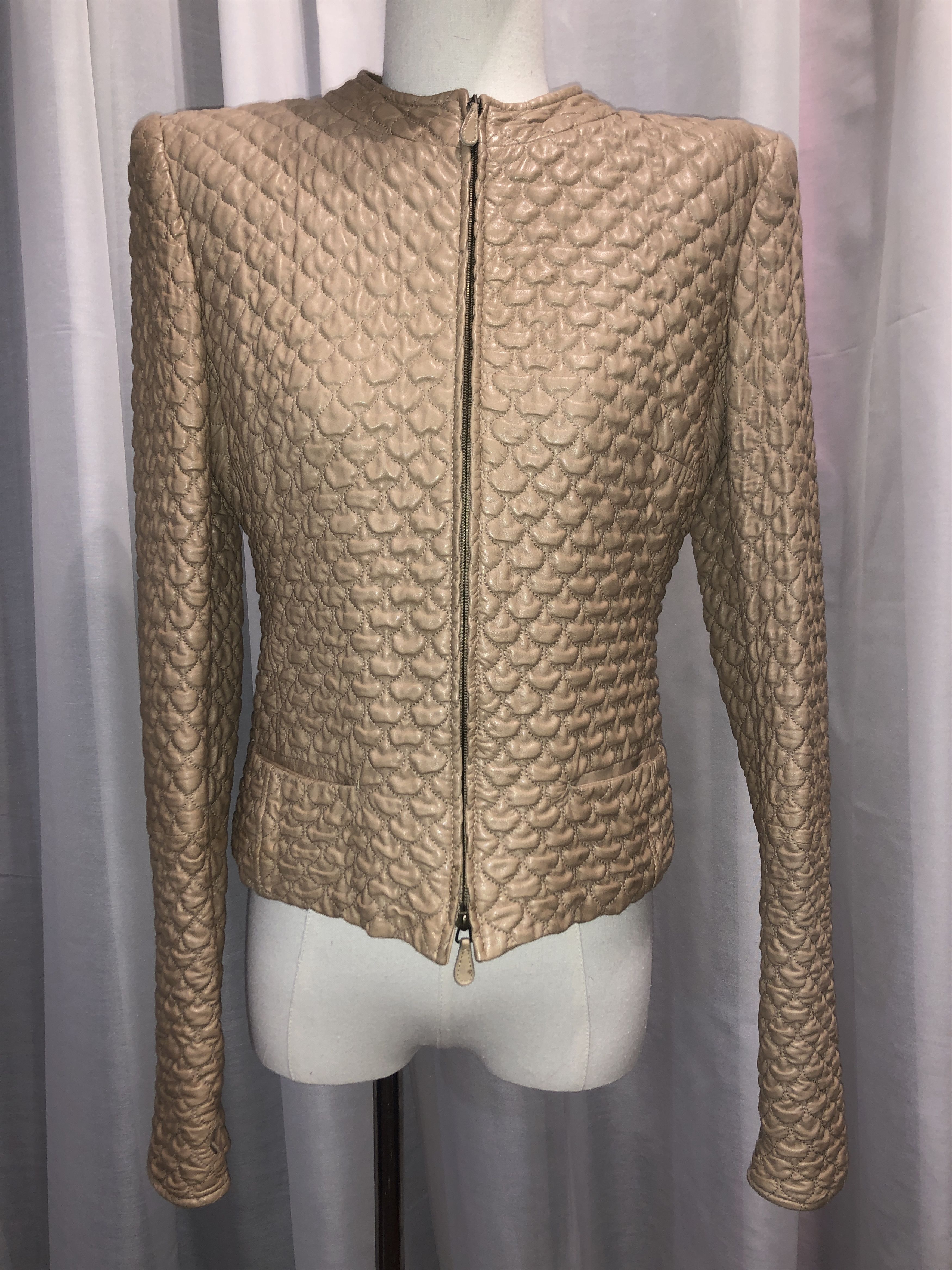 Alexander McQueen Pantheon and Lucem 2004 Quilted Leather Jacket Size M / US 6-8 / IT 42-44 - 8 Thumbnail