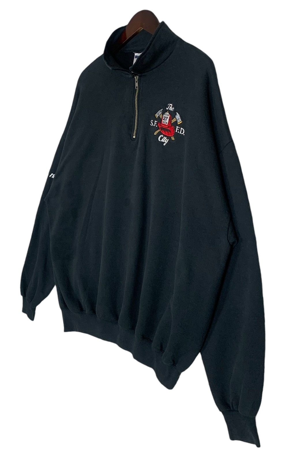 Jerzees Vintage Jerzees Activewear SuperBlend SFFD zipper Sweatshirt Size US XL / EU 56 / 4 - 6 Thumbnail