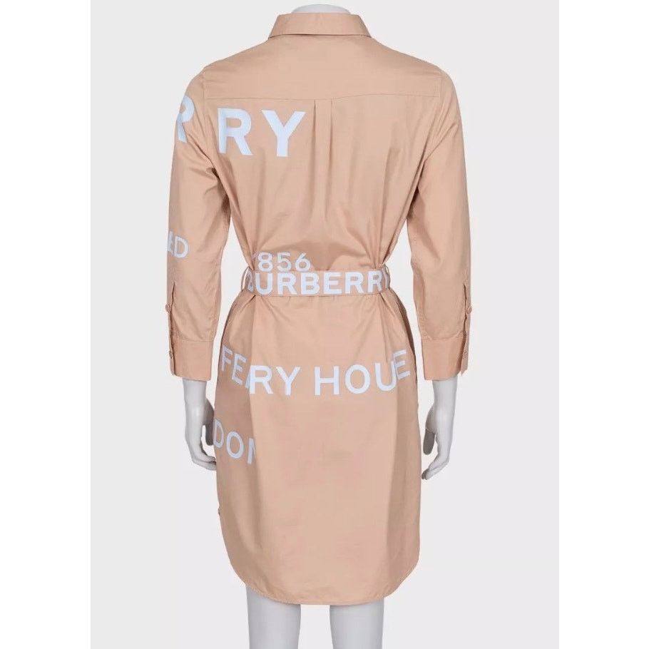 Burberry Burberry Brown Cotton Shirt Dress - UK 8 / S Size S / US 4 / IT 40 - 3 Thumbnail
