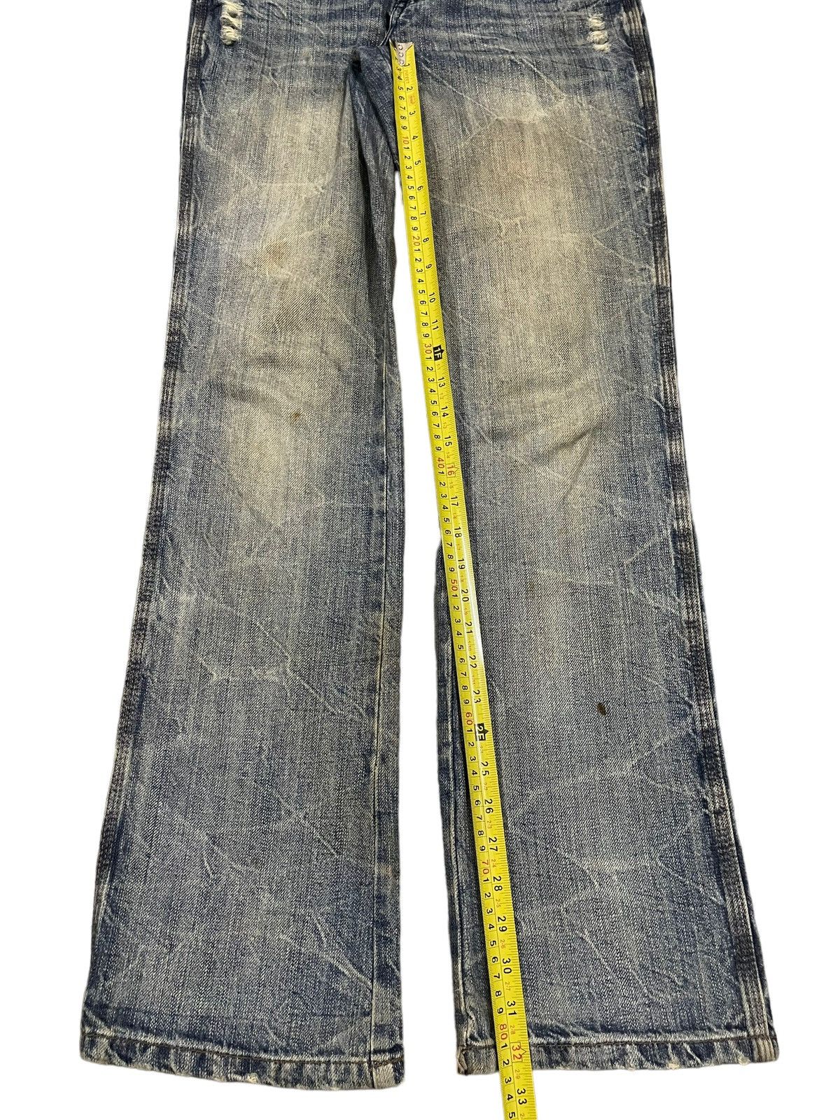14th Addiction Vintage Japanese Brand Mud Wash Style Loose Jeans Size US 30 / EU 46 - 11 Thumbnail