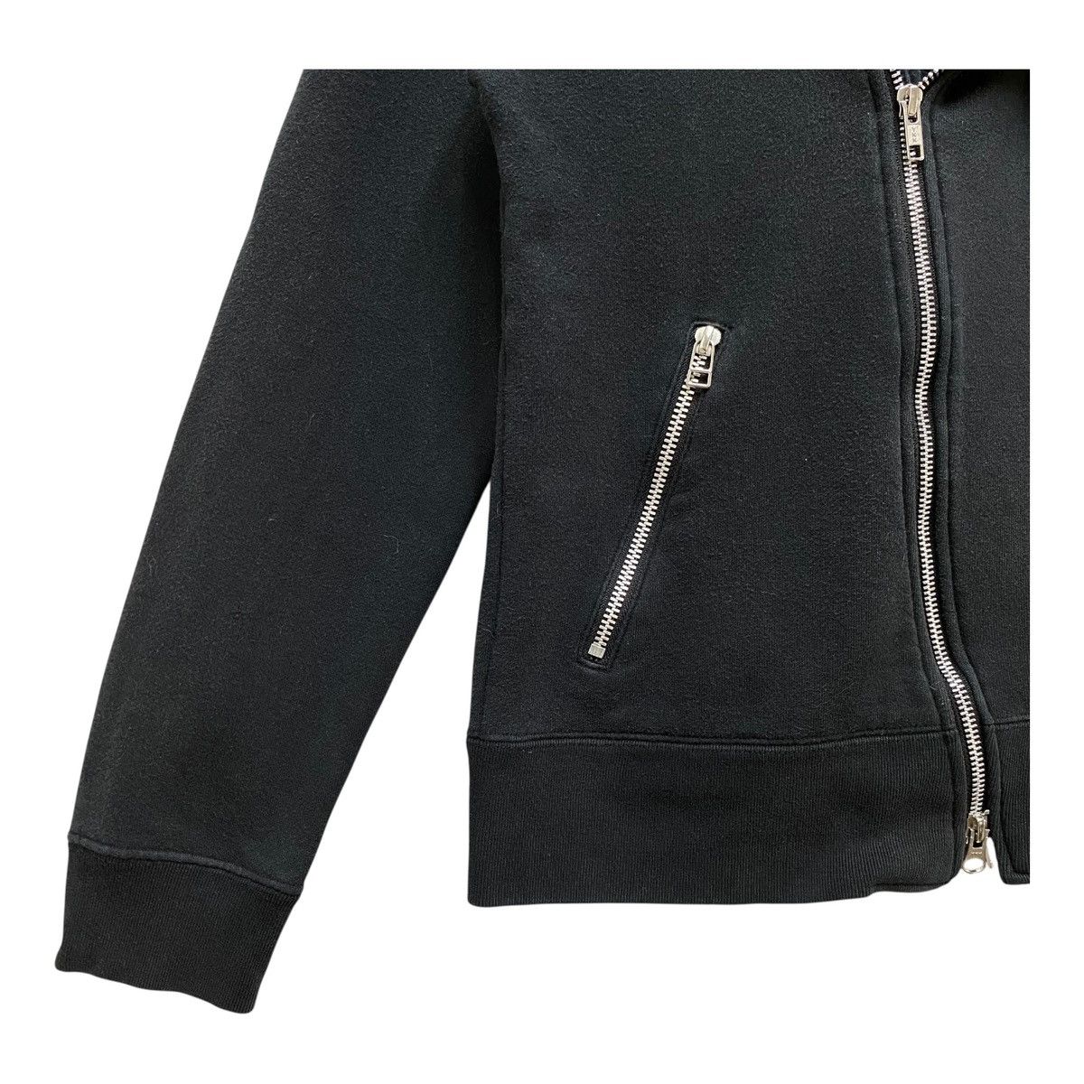 Beams Japan BEAMS Japan Asymmetrical Full Zip Hoodie Cotton Jacket Black Size US S / EU 44-46 / 1 - 3 Thumbnail