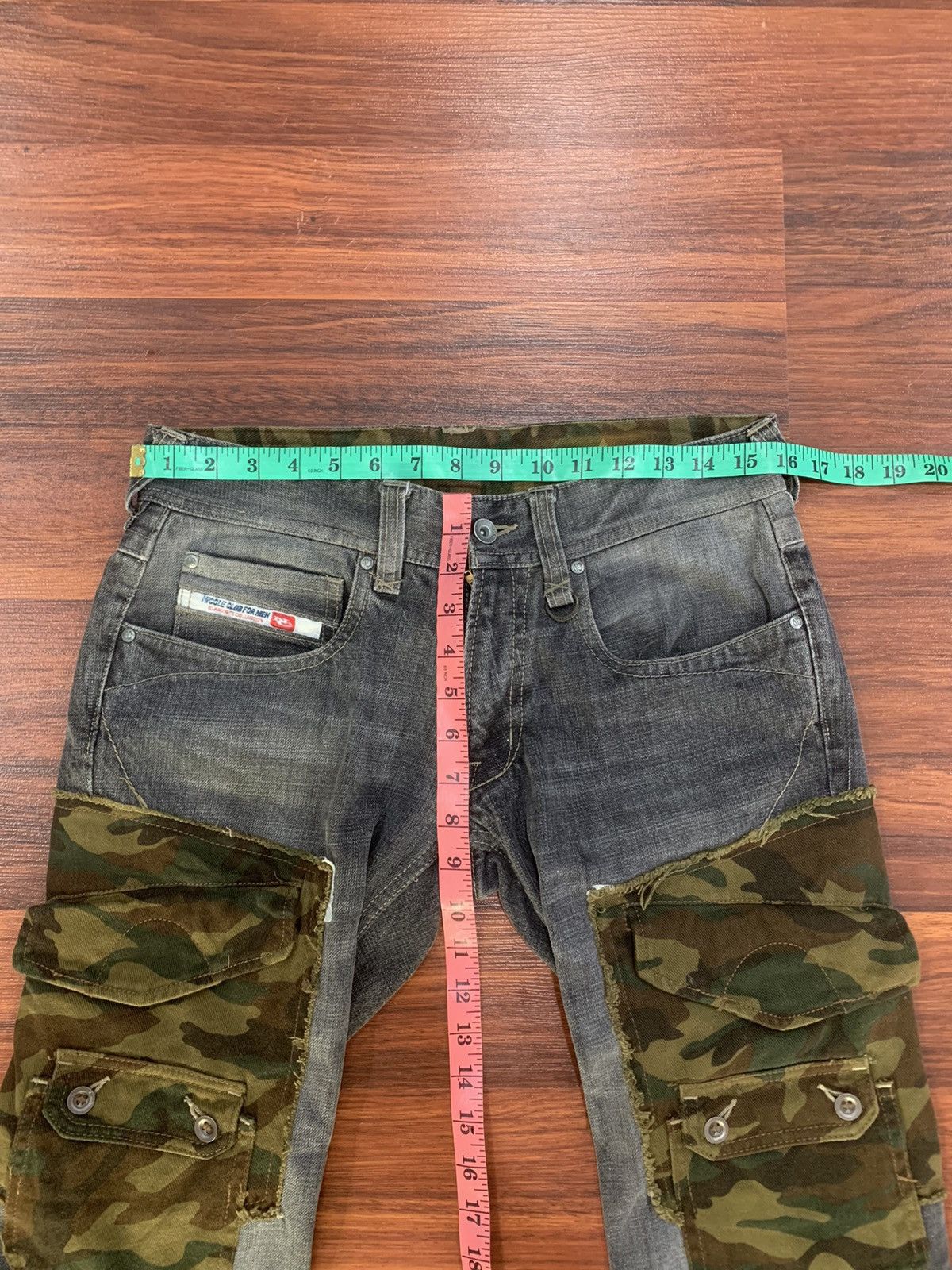 If Six Was Nine × Nicole Club 💥Rare💥Nicole Club For Men Cargo Jeans Size US 32 / EU 48 - 8 Thumbnail