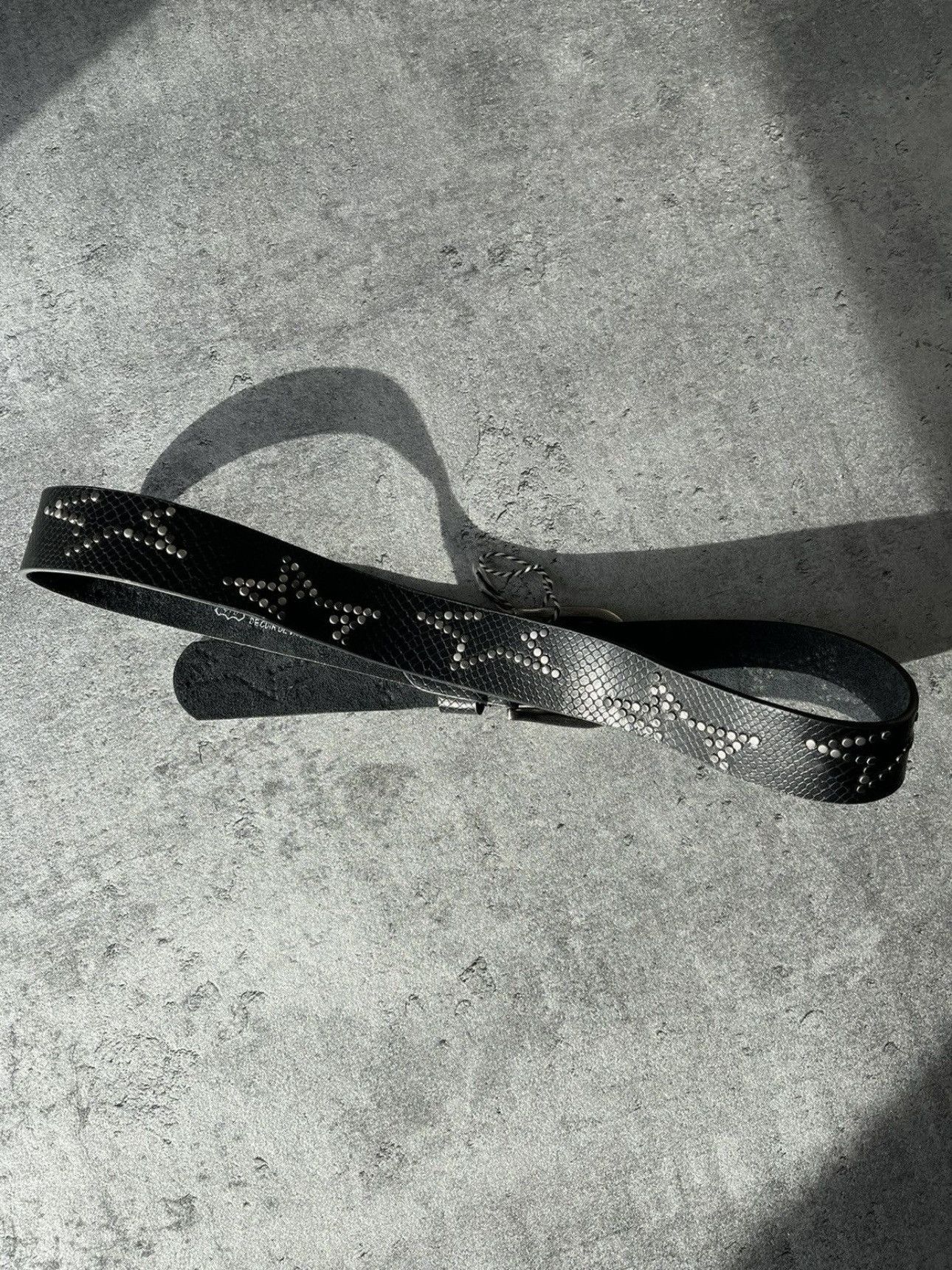 Hysteric Glamour × Japanese Brand Vintage Belts Y2K Rhinestones Punk leather belt Japanese Size ONE SIZE - 6 Thumbnail