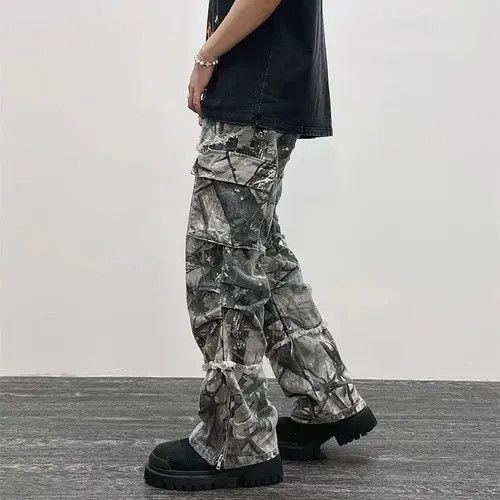 Japanese Brand Manami x Risa Camouflage Y2K Fashion Baggy Jeans Cargo Pants Size US 32 / EU 48 - 4 Thumbnail