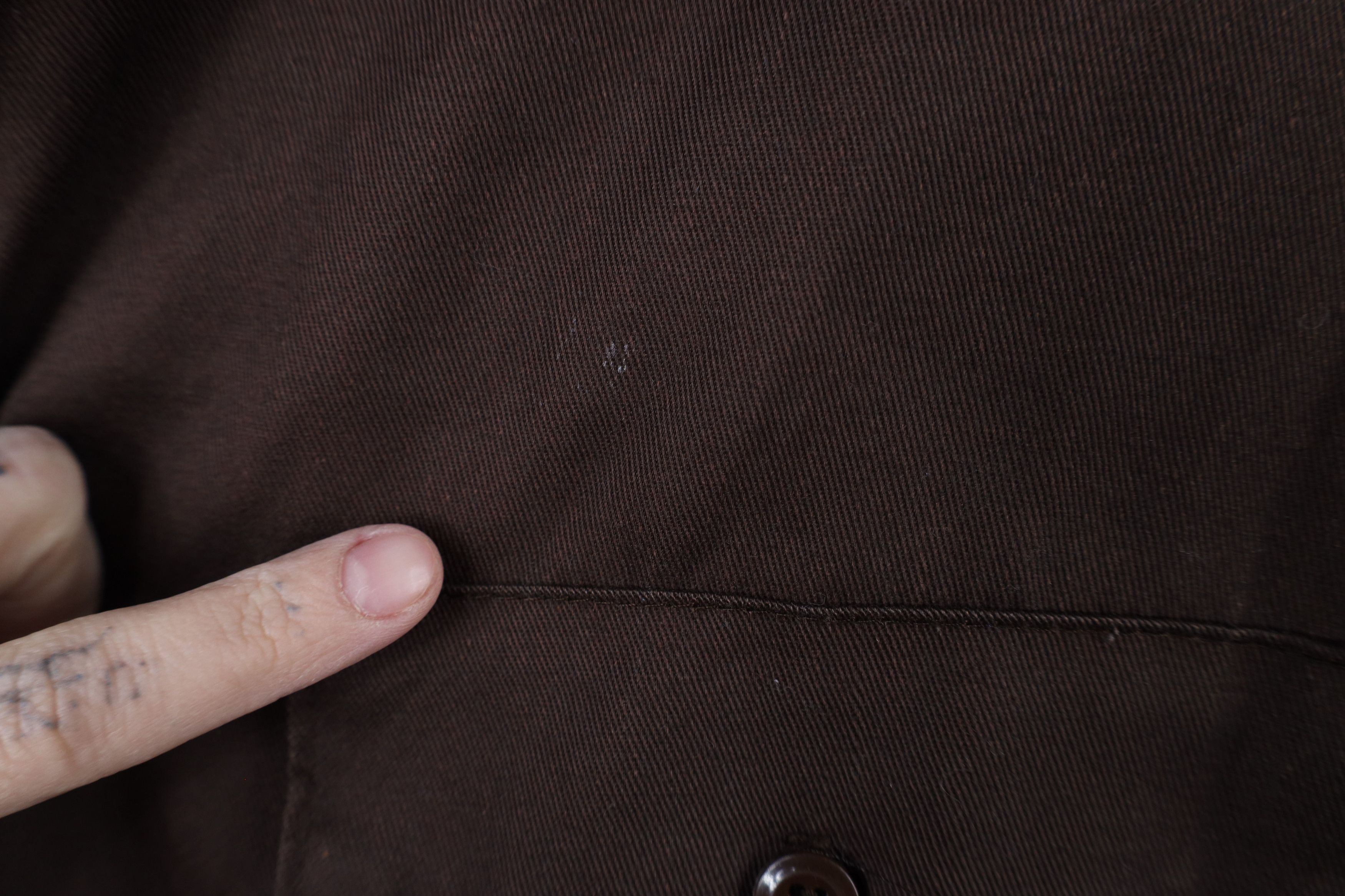Dickies × Vintage Vintage 90s Dickies Workwear Mechanic Button Shirt Brown USA Size US L / EU 52-54 / 3 - 6 Thumbnail