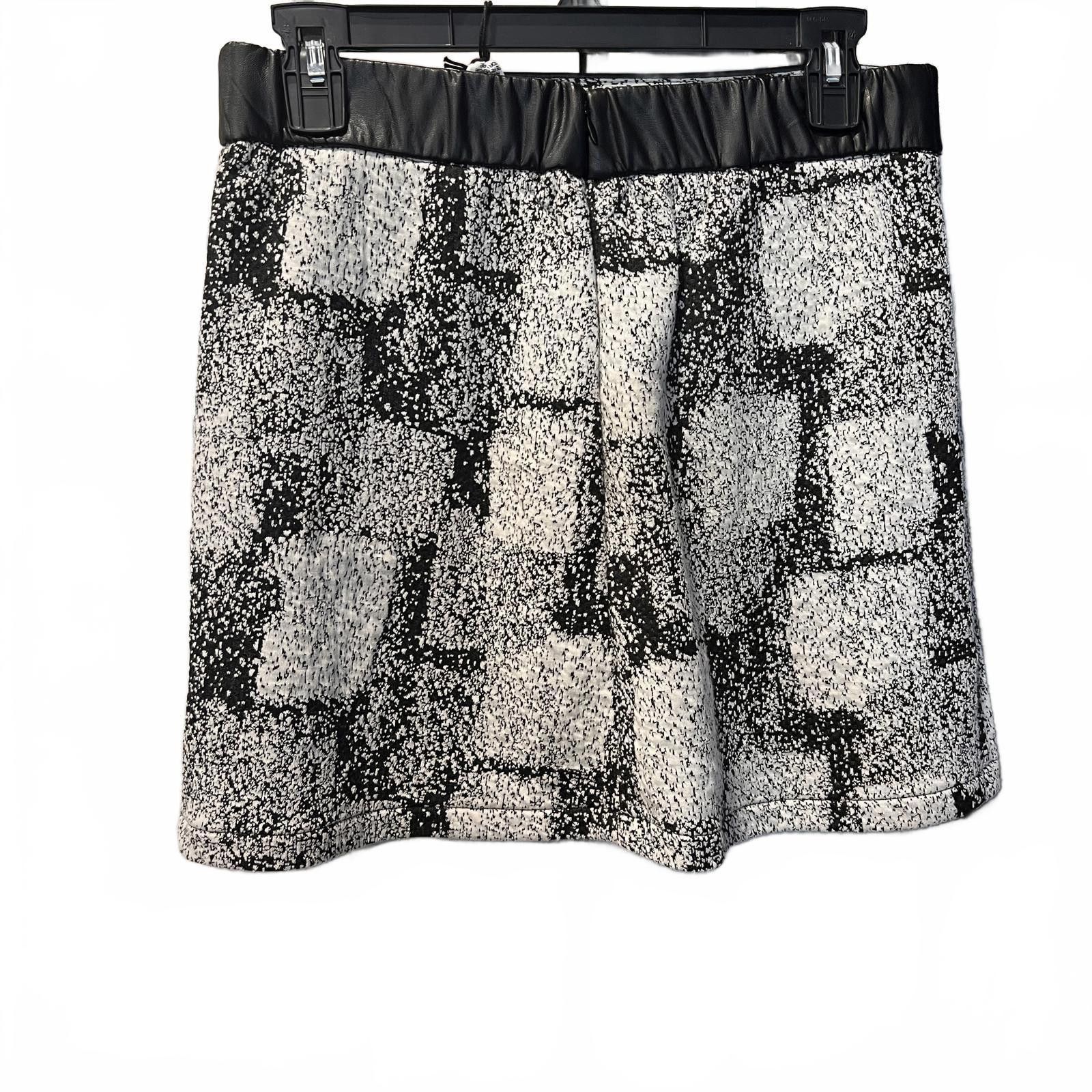 Banana Republic NWT Republic Black and White Patterned Skirt Size 32" / US 10 / IT 46 - 3 Thumbnail