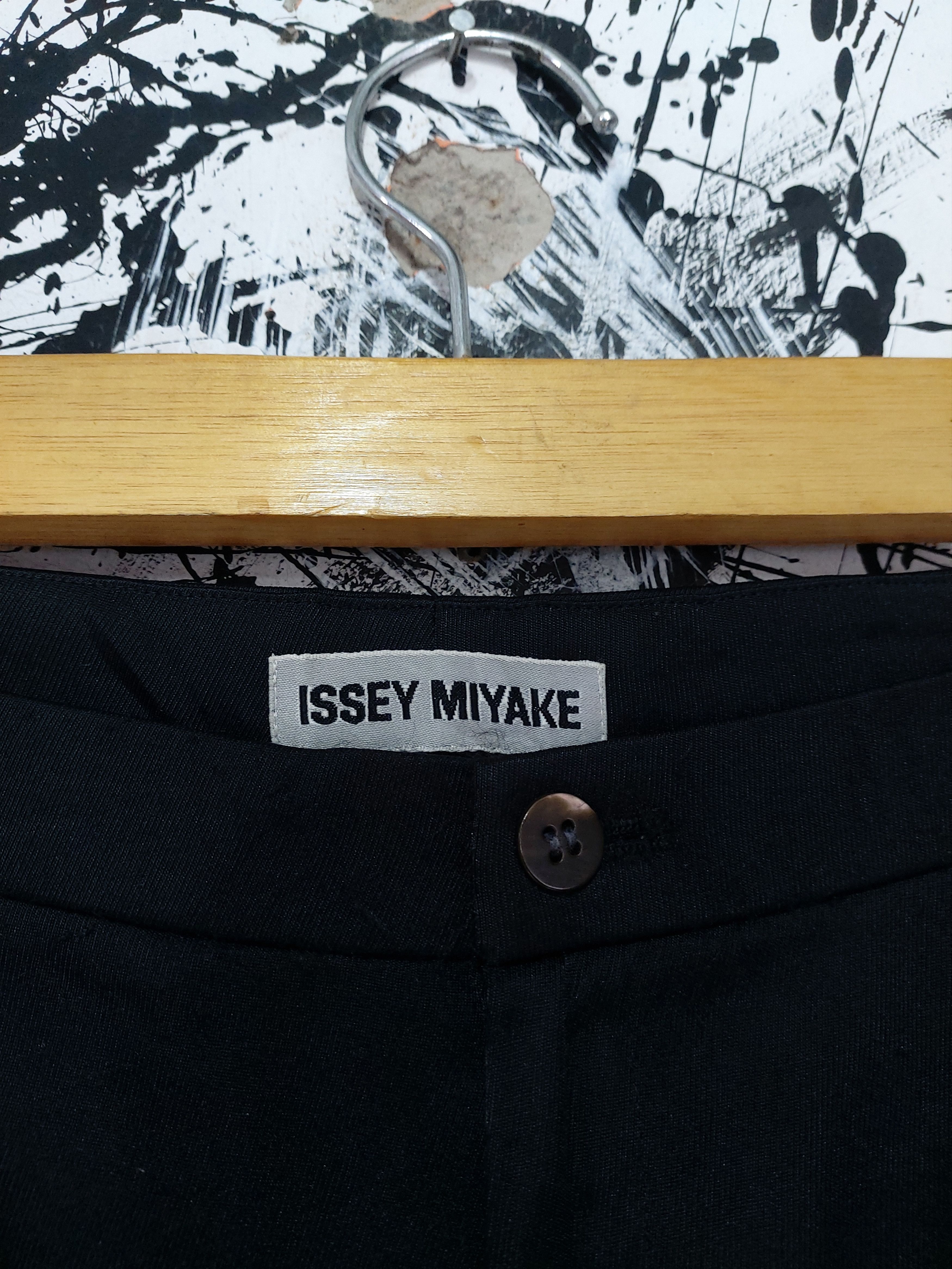 Issey Miyake 90'S ISSEY MIYAKE MAINLINE STRAIGHT TROUSER PANTS Size 28" / US 6 / IT 42 - 2 Thumbnail