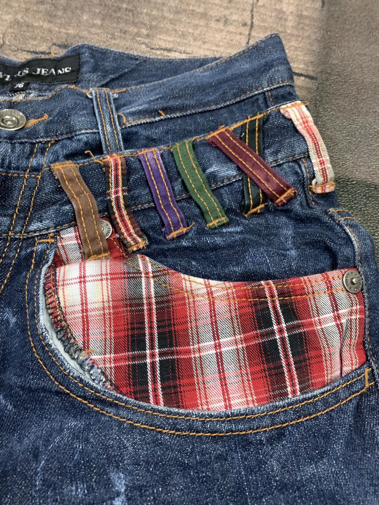 PPFM DISTRESSED DOUBLE WAIST NYLAUS WASHED SICK CLAW HONEYCOMB Size US 29 - 7 Thumbnail