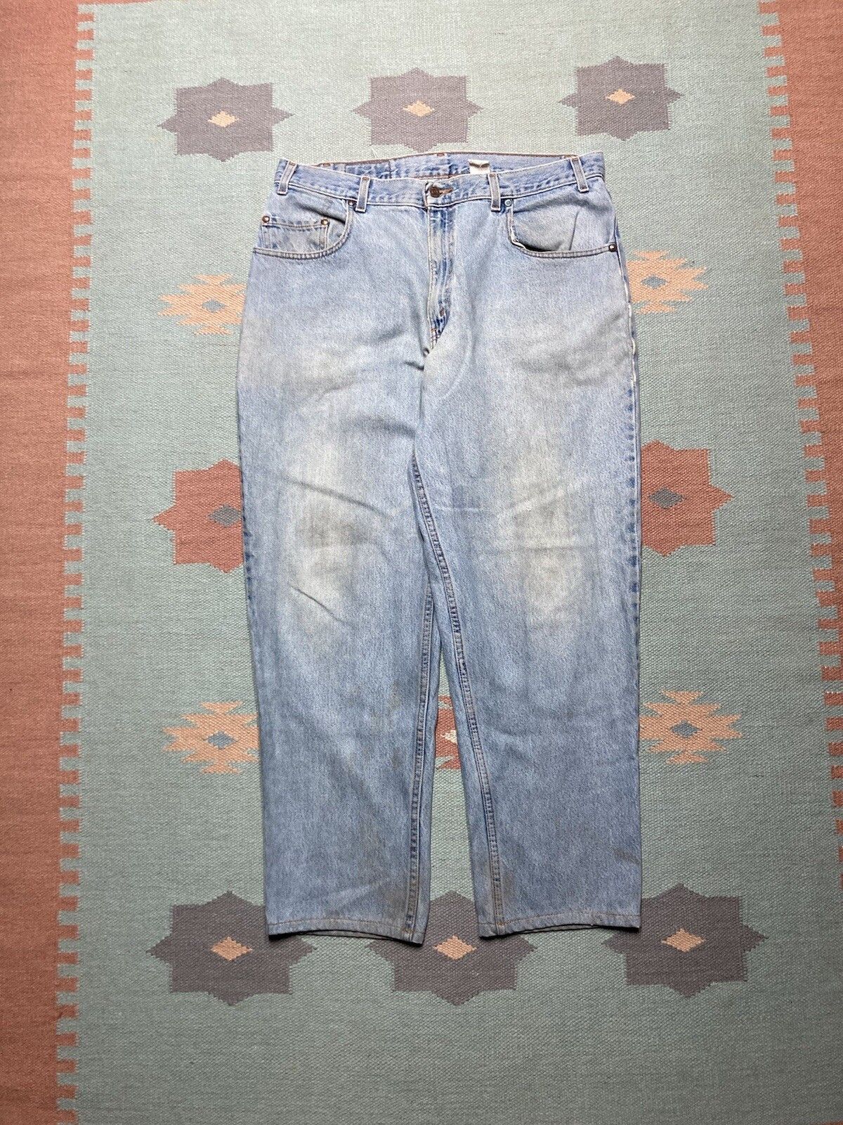 Vintage Levi’s 545 jeans loose baggy Silver Tab 90s y2k skater 36x30 Size US 36 / EU 52 - 5 Thumbnail
