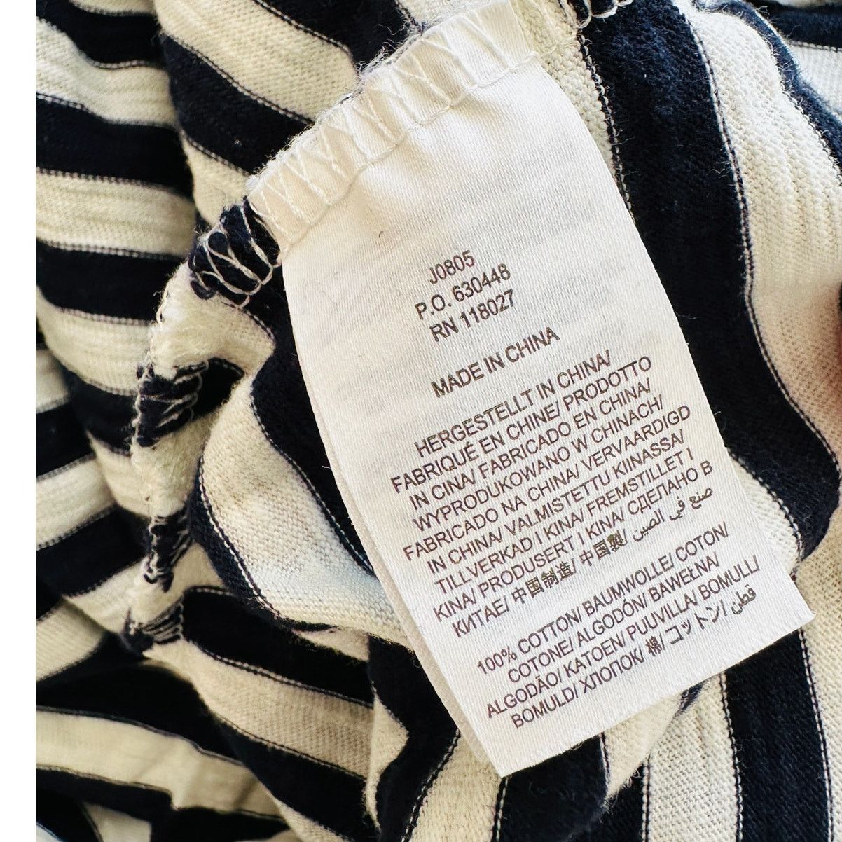 Boden Boden Ivory & Black Stripe Short Sleeve T-Shirt Dress 6 L Size M / US 6-8 / IT 42-44 - 8 Thumbnail