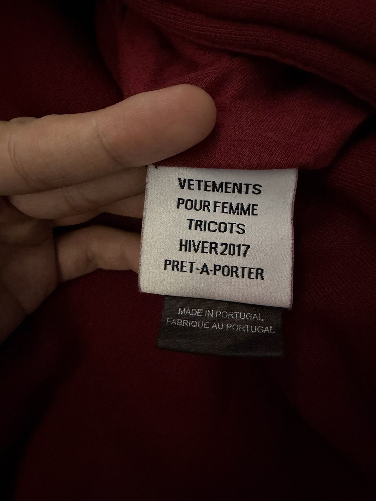 Vetements VETEMENTS TFD REVERSIBLE HOODIE Size US M / EU 48-50 / 2 - 5 Thumbnail
