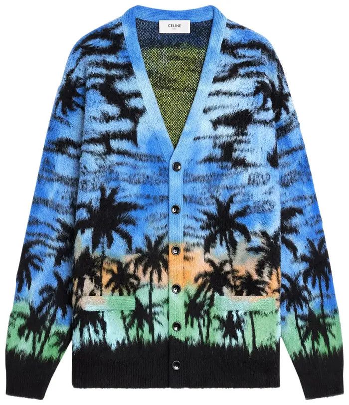 Celine o1w1db10525 2AH574 Sunset Cardigan Cotton in Multicolor Size US XXL / EU 58 / 5 - 1 Thumbnail