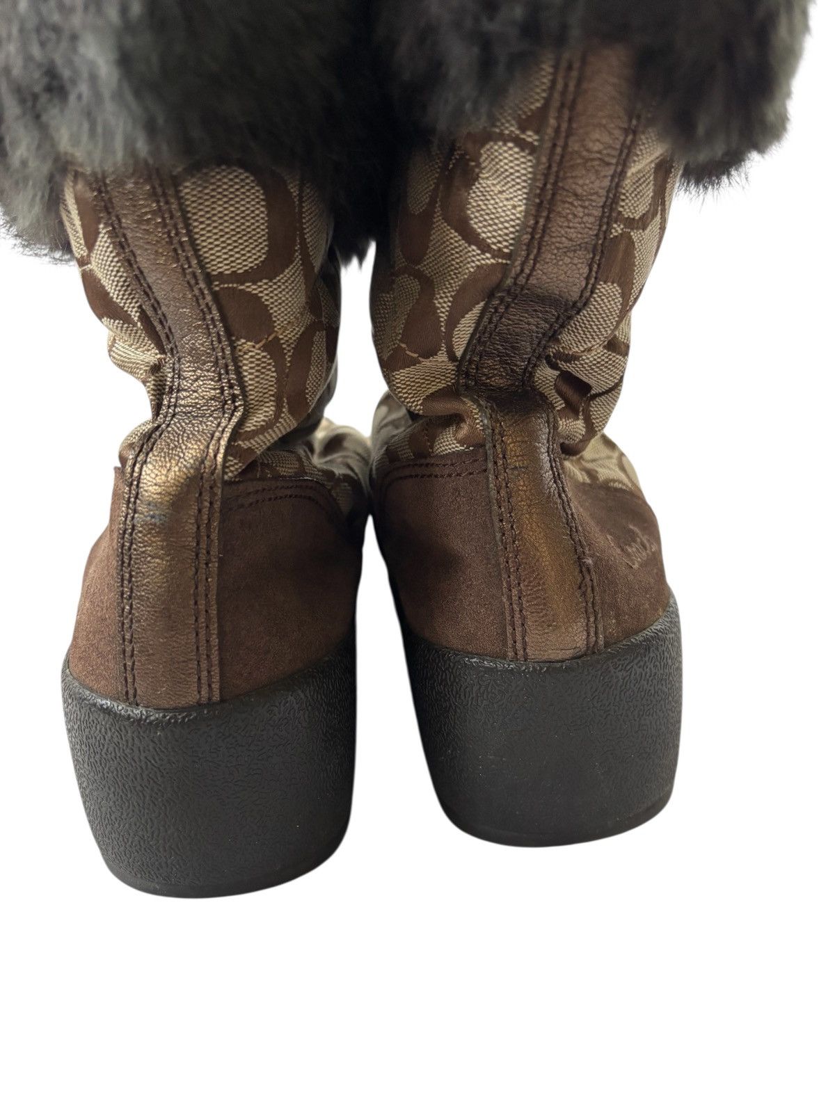 Coach Vintage Coach Y2K monogram Fur boots Size US 9.5 / IT 39.5 - 5 Thumbnail