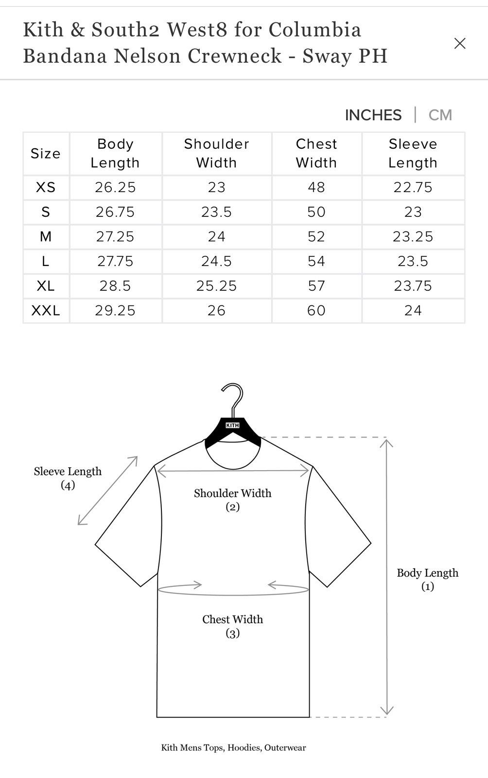 Columbia × Kith PAiSLEY iNDiGO South2 West8 Bandana Nelson Crewneck Sway Size US XL / EU 56 / 4 - 8 Thumbnail