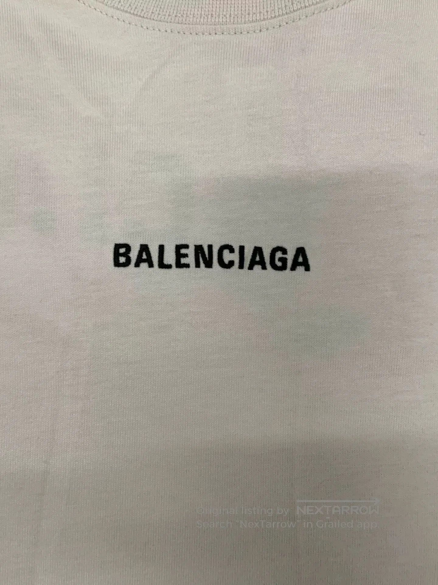 Balenciaga Balenciaga New Back T Shirt Off White. Size US M / EU 48-50 / 2 - 3 Thumbnail