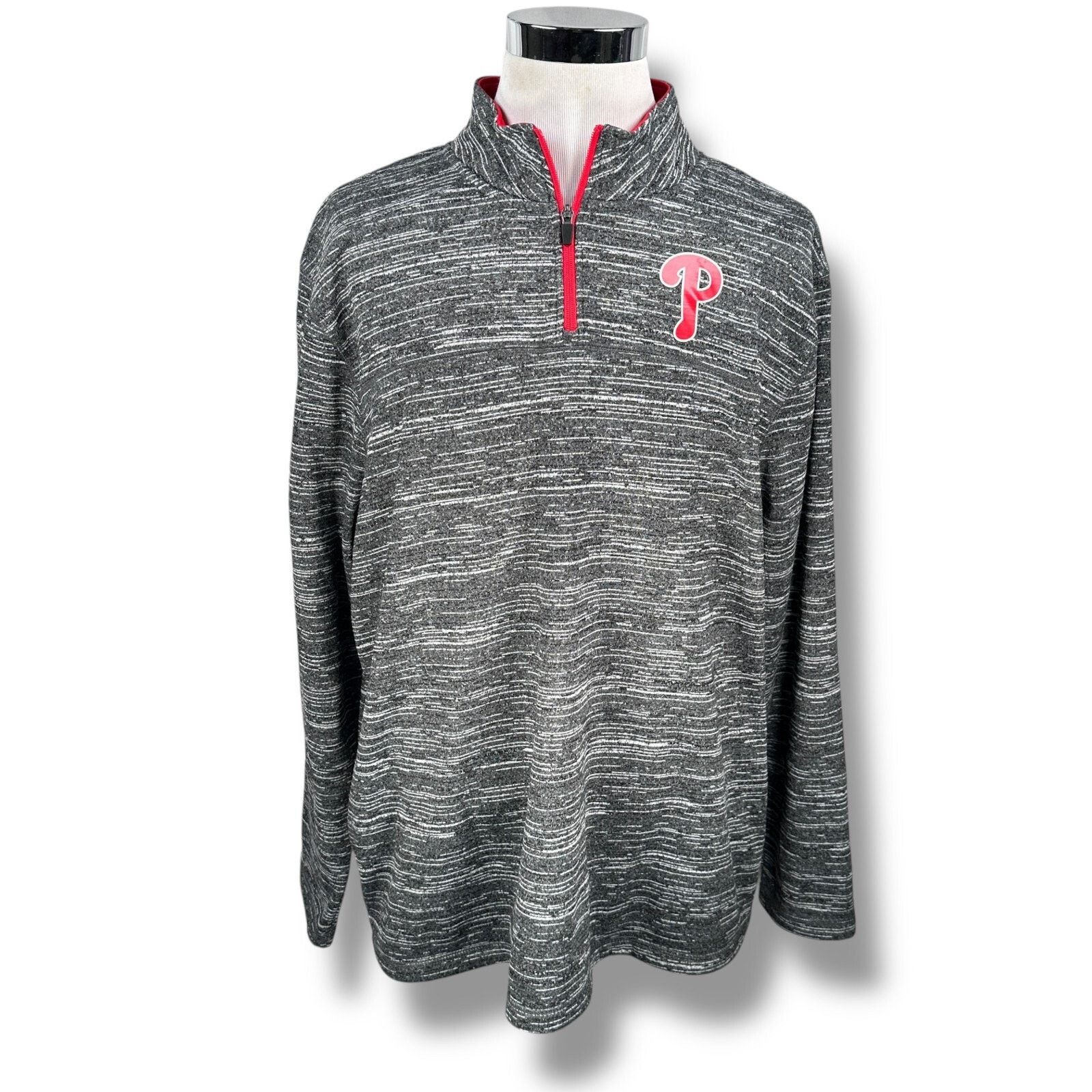 Majestic Majestic Philadelphia Sweatshirt Men’s XXL Heather Gray Size US XXL / EU 58 / 5 - 1 Thumbnail