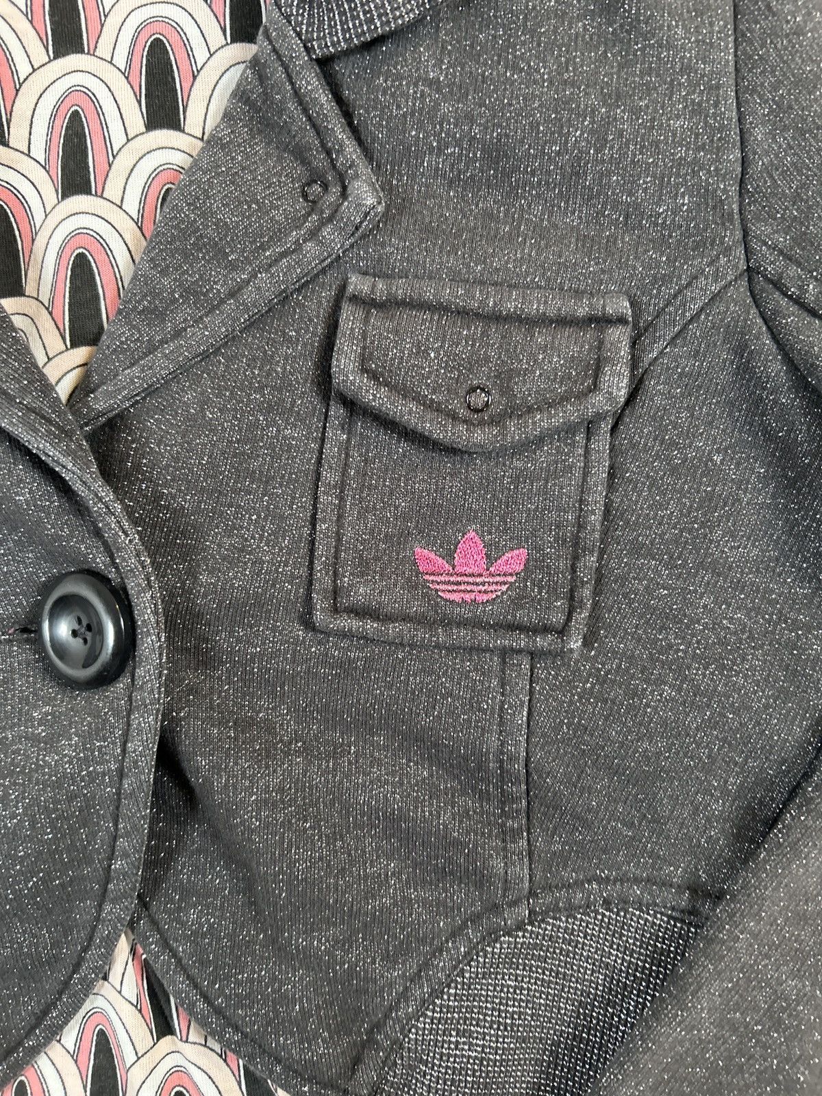 Adidas Adidas Originals Cropped Blazer Women’s M Trefoil Retro1331 Size M / US 6-8 / IT 42-44 - 2 Thumbnail