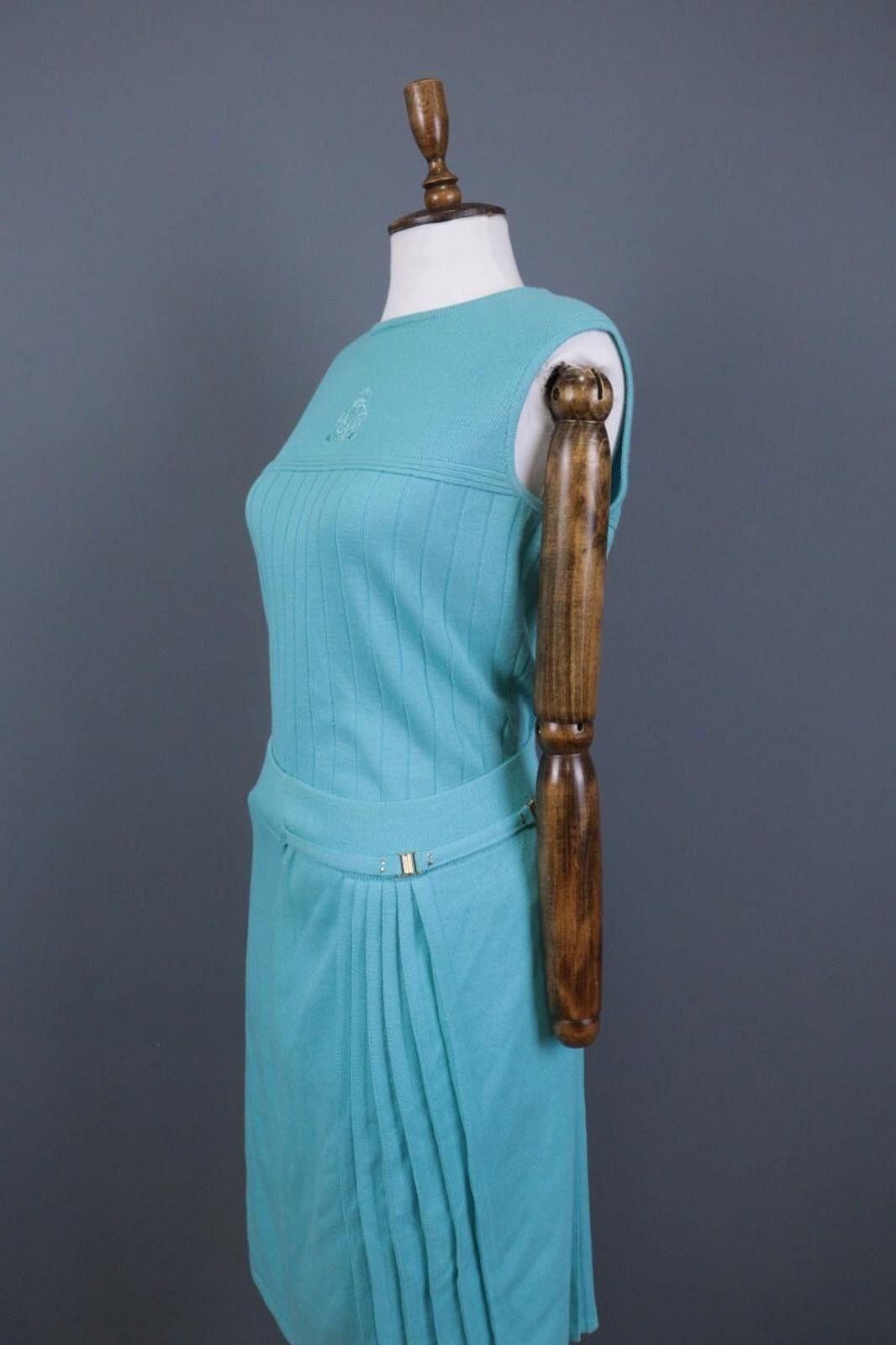 St. John St.John Collection By Marie Gray Blue Shirt / Dress Sz 6 Size M / US 6-8 / IT 42-44 - 11 Thumbnail