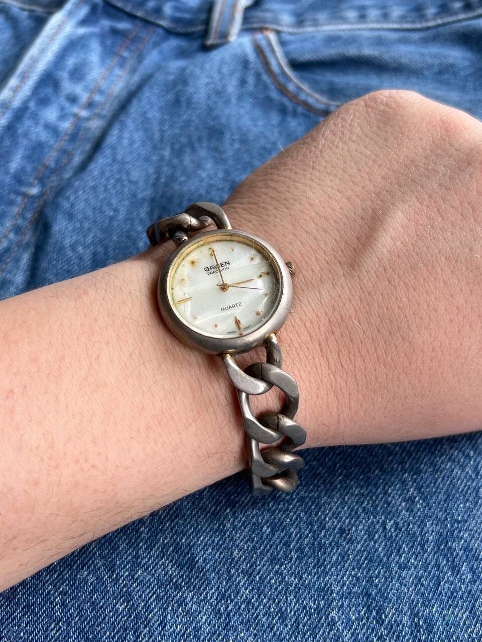Japanese Brand × Vintage Vintage Japanese style futuristic Link ⛓ Metal Watch Size ONE SIZE - 5 Thumbnail