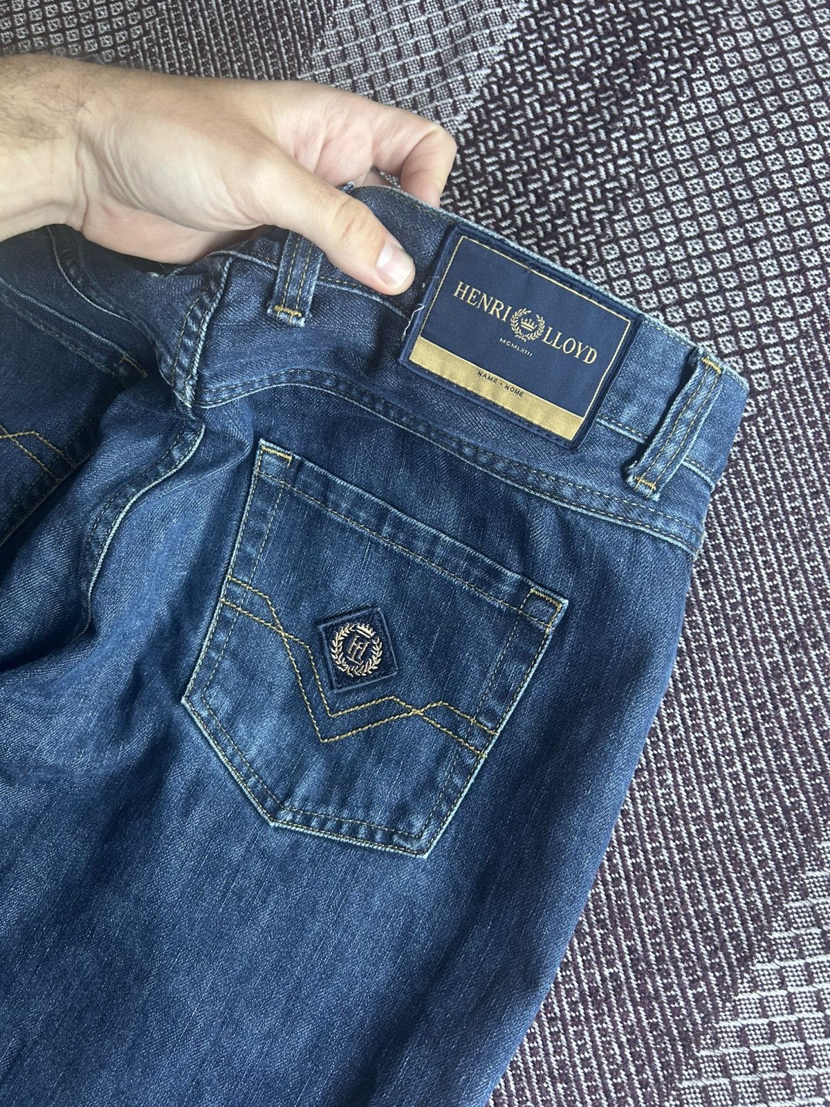 Henri Lloyd Henri Lloyd Denim Baggy Jeans Distressed Solid Style Size 34 Size US 34 / EU 50 - 6 Thumbnail