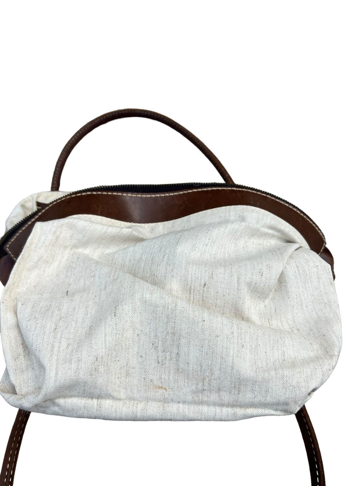 Leather Vintage Genten Japan RIRI Zipper With Leather Handle Bag Size ONE SIZE - 15 Thumbnail