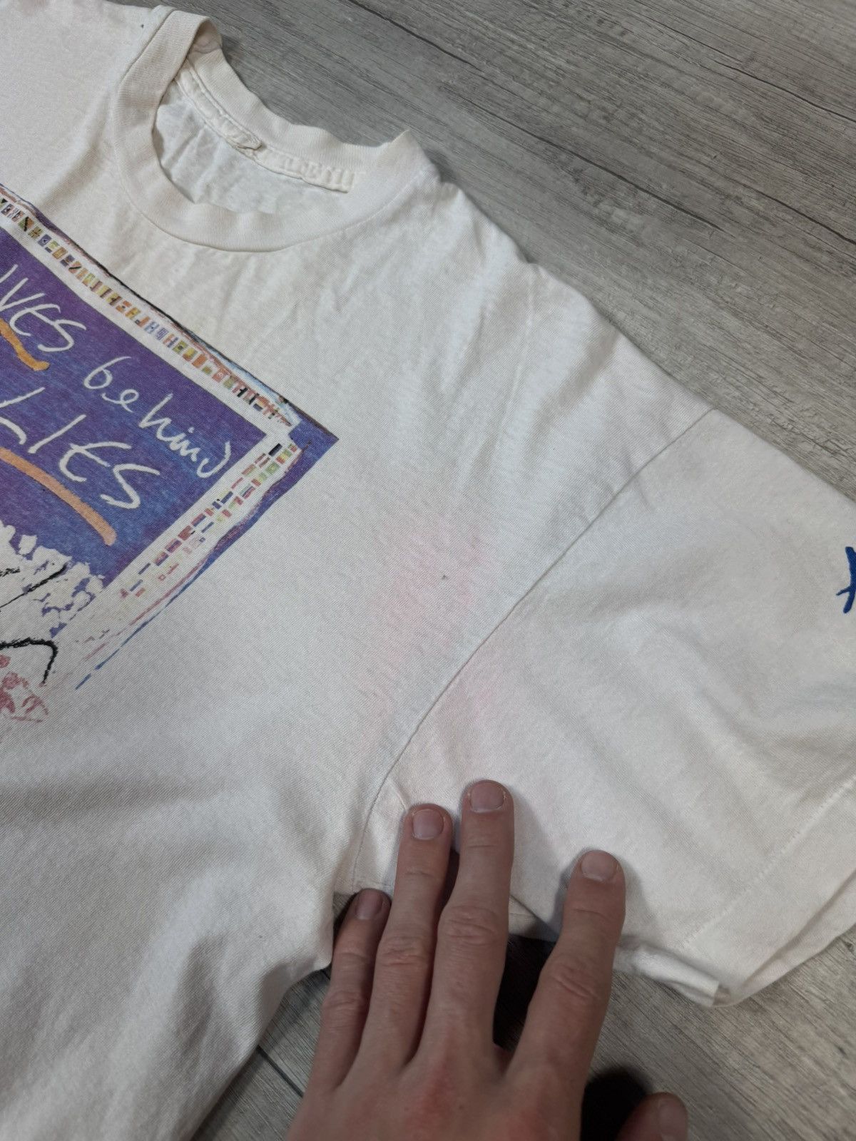 Vintage 1993 Amnesty Criminal Art Graphic Tee 90s Single Stitch Size US L / EU 52-54 / 3 - 9 Thumbnail