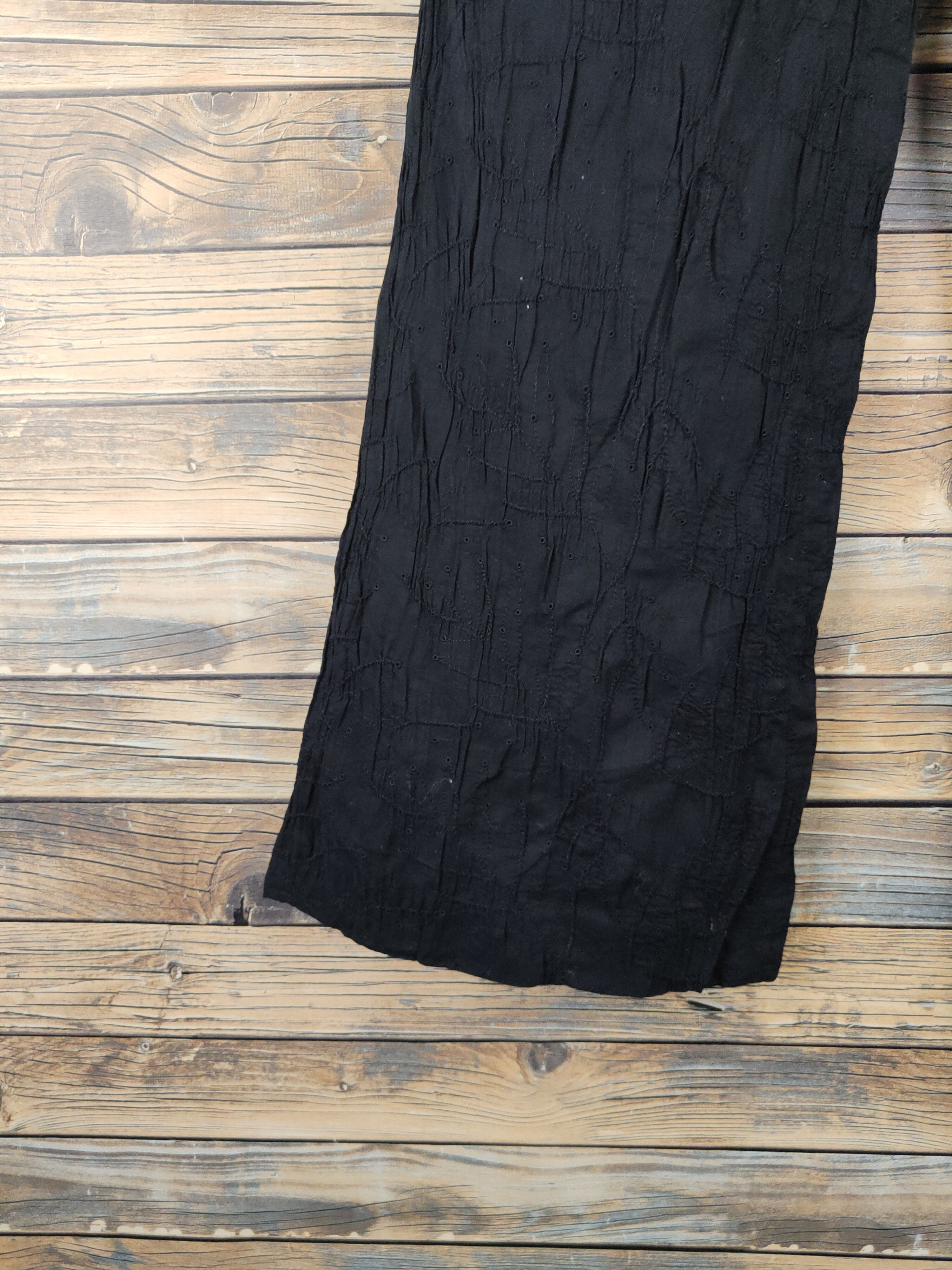 Japanese Brand DL Cosa-Nostra Black Multipocket Cargo Pants #46-063 Size 26" / US 2 / IT 38 - 4 Thumbnail