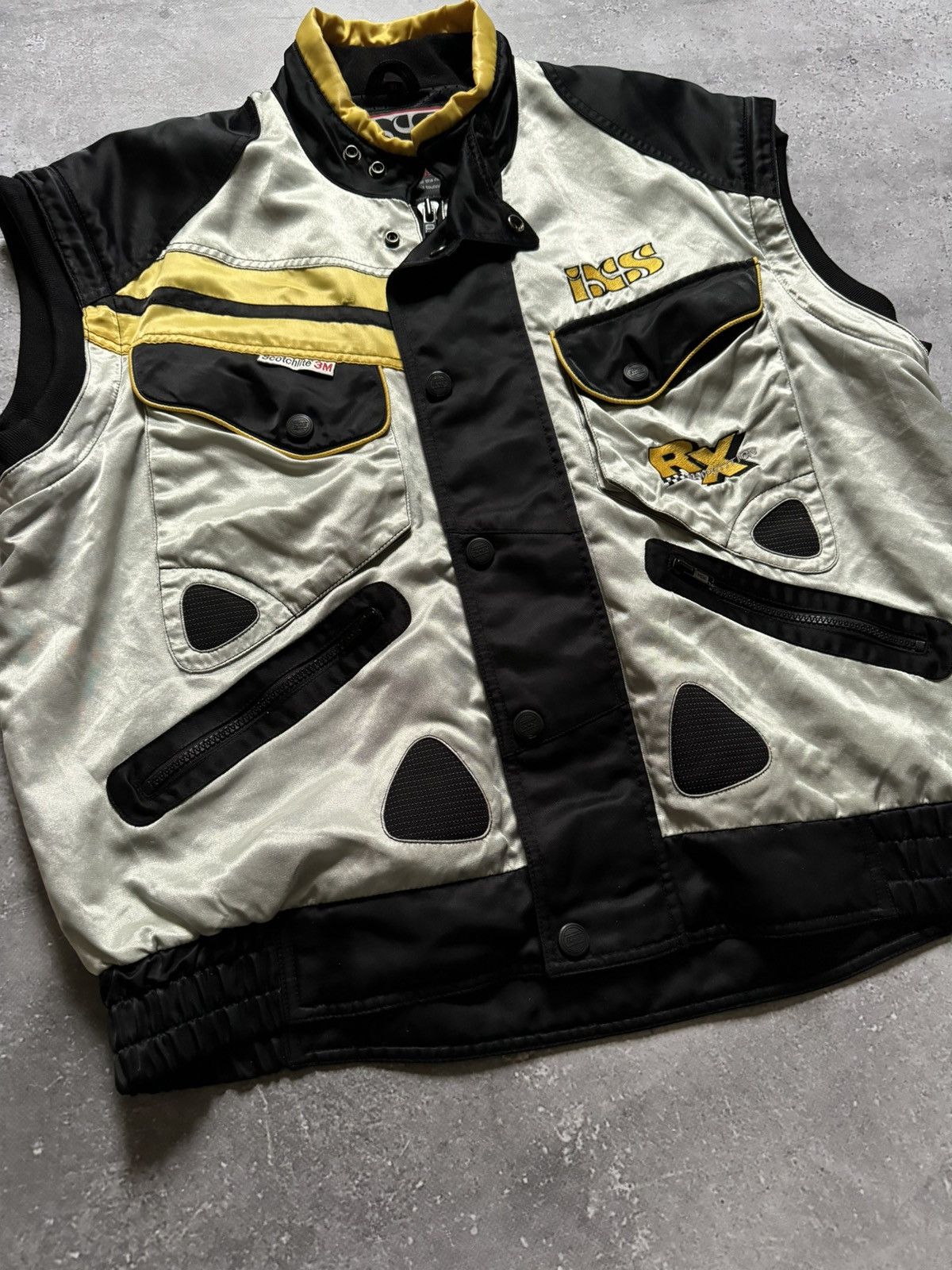 Vintage Vintage Y2K IXS Scotchlite 3M Moto Futuristic Vest Jacket Size US XL / EU 56 / 4 - 4 Thumbnail
