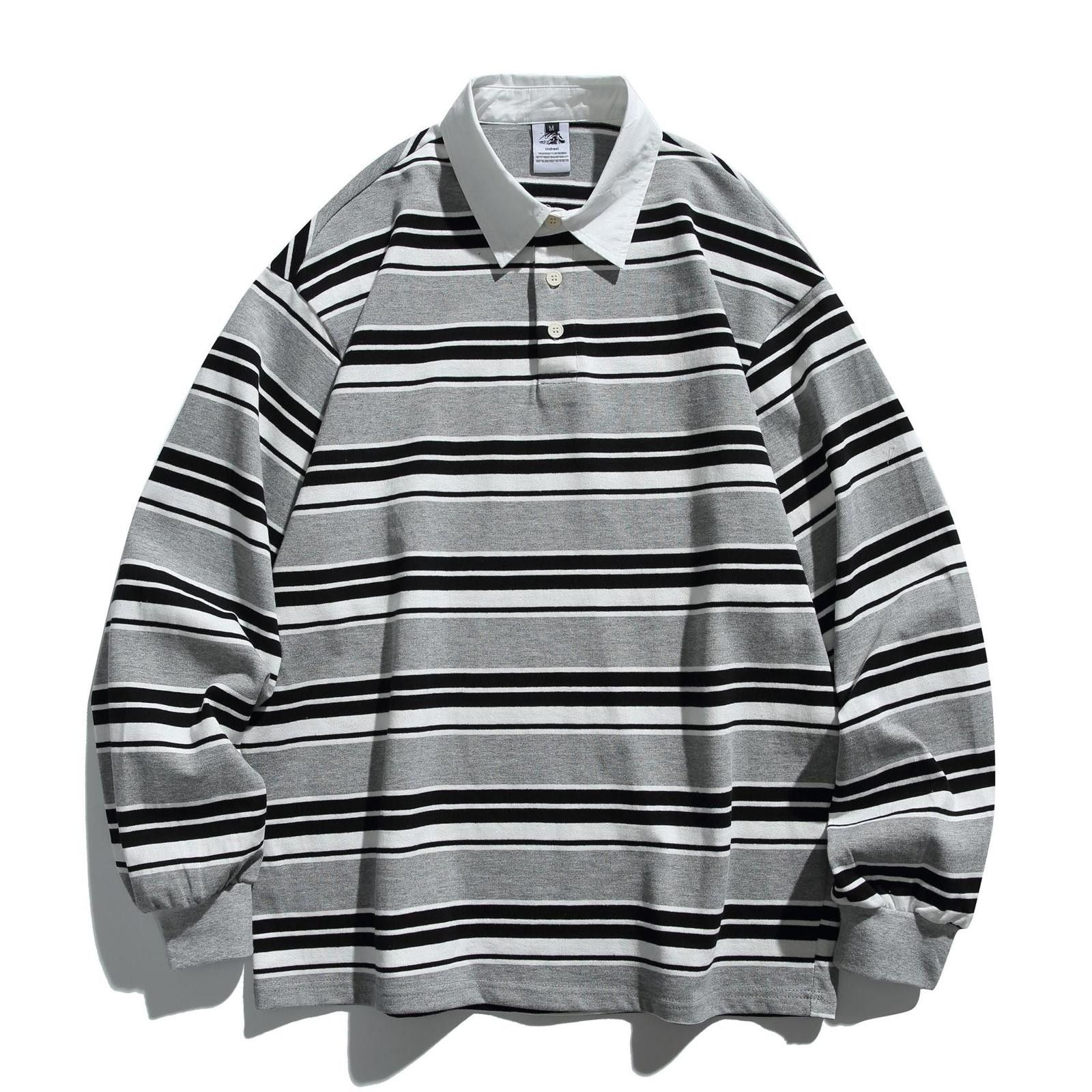 Other Stripe Polo Collar Long-Sleeve Sweatshirt Size US M / EU 48-50 / 2 - 1 Thumbnail