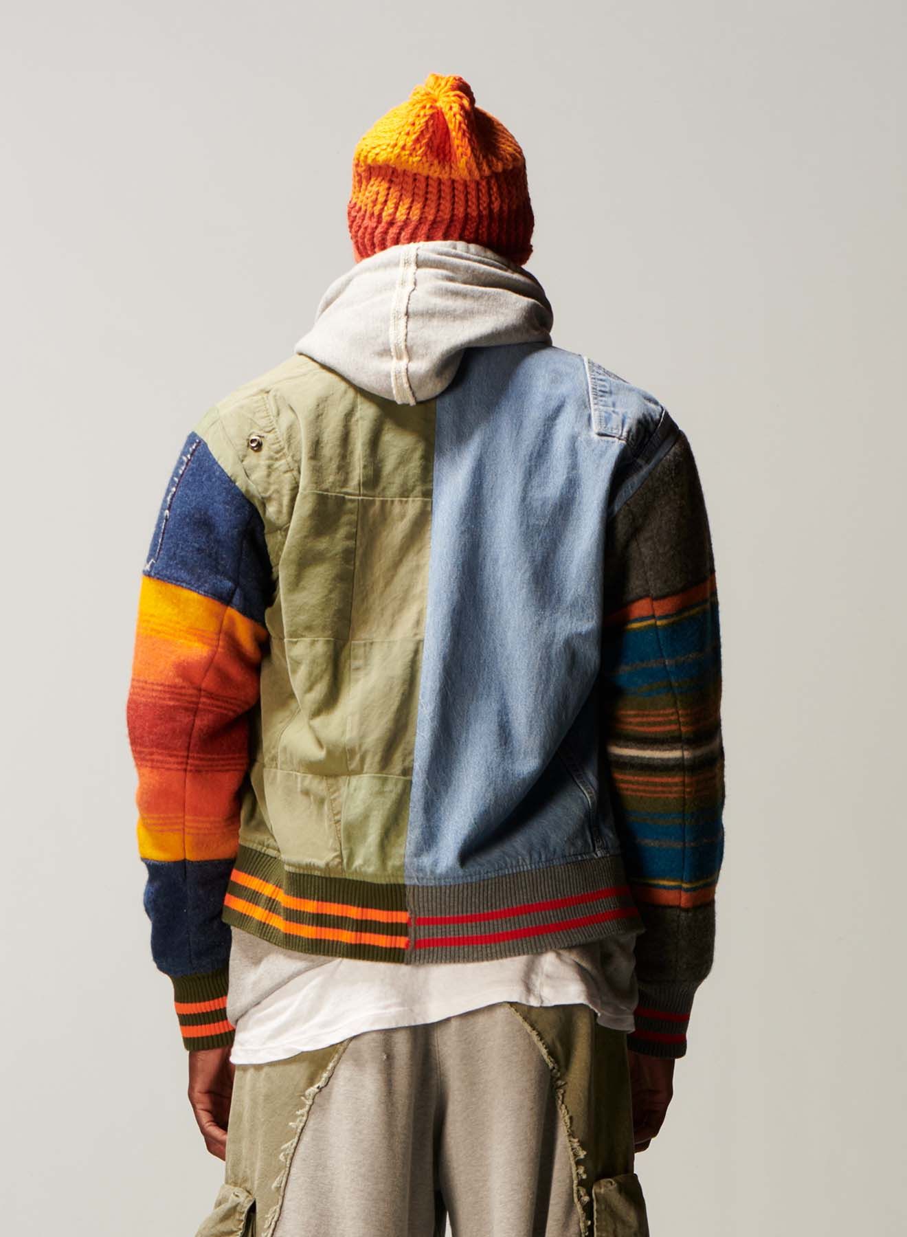 Greg Lauren Greg Lauren Mixed Media Varsity Jacket Size US M / EU 48-50 / 2 - 4 Thumbnail