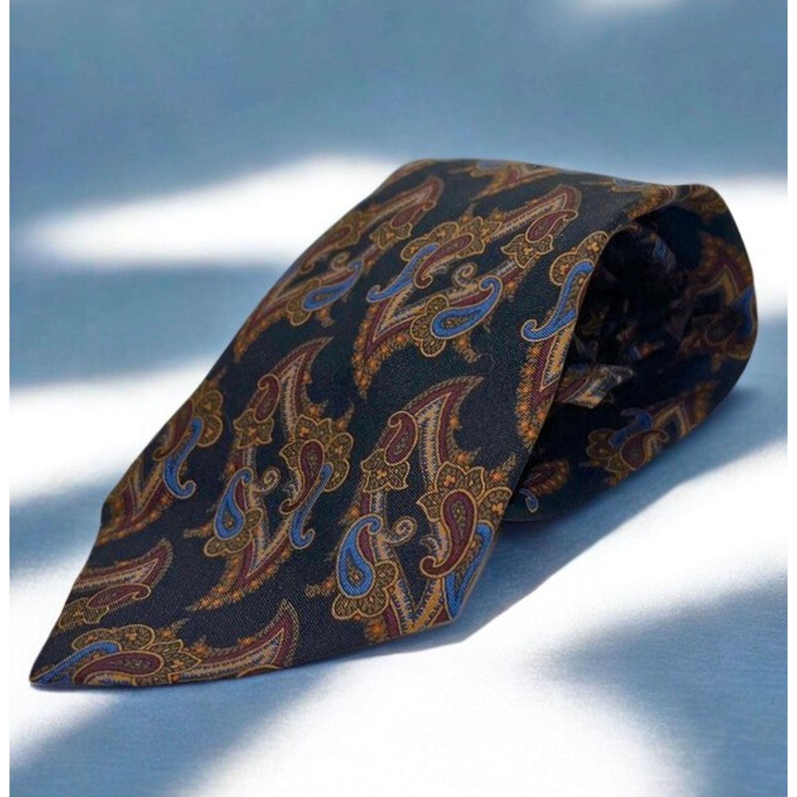 Polo Ralph Lauren Polo Ralph Lauren Paisley Silk Tie Handmade USA Vintage Size ONE SIZE - 1 Thumbnail