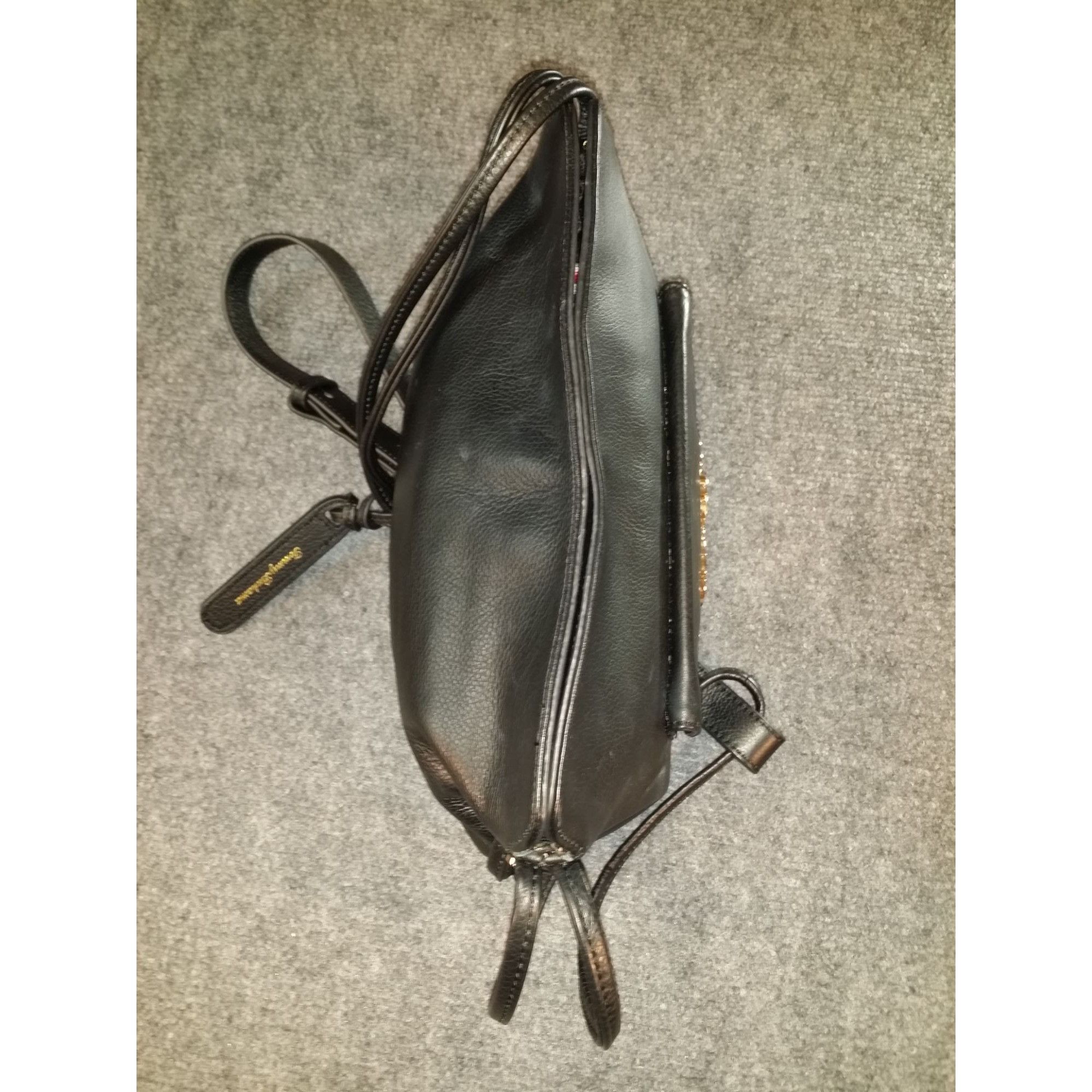 Tommy Bahama Tommy Bahama Crossbody Bag Black Leather Embroidered Gold To Size ONE SIZE - 7 Thumbnail