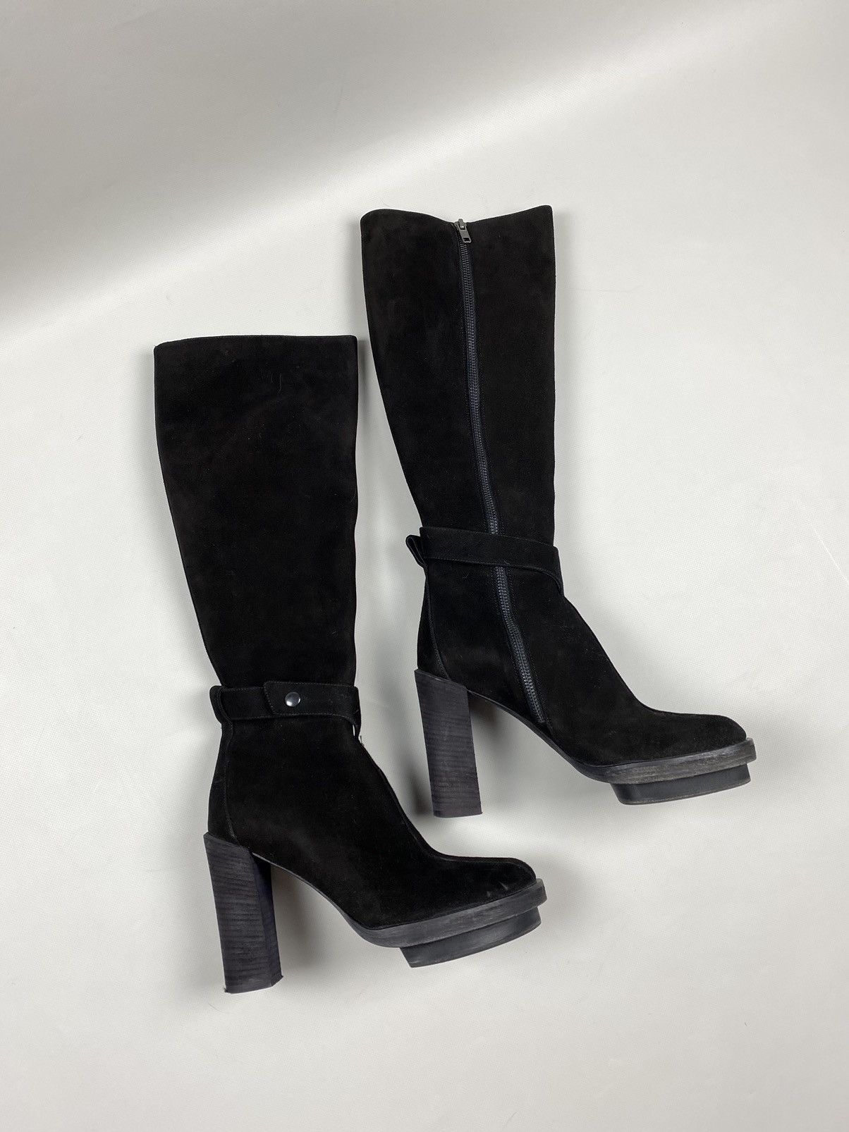 Ann Demeulemeester Ann Demeulemeester heeled over the knee suede boots shoes Size US 9 / IT 39 - 4 Thumbnail