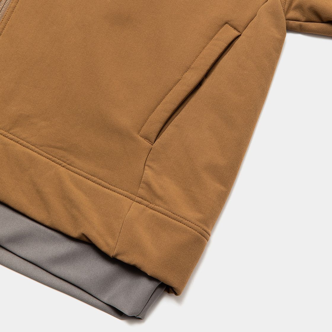 meanswhile o1mle1124 Brushed Lining Jog Hoodie in Brown Size US M / EU 48-50 / 2 - 3 Thumbnail