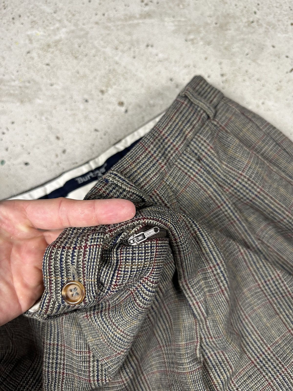 Burberry × Vintage Vintage 80/90s Burberry’s Tartan Nova Check Baggy Pants Size US 34 / EU 50 - 7 Thumbnail